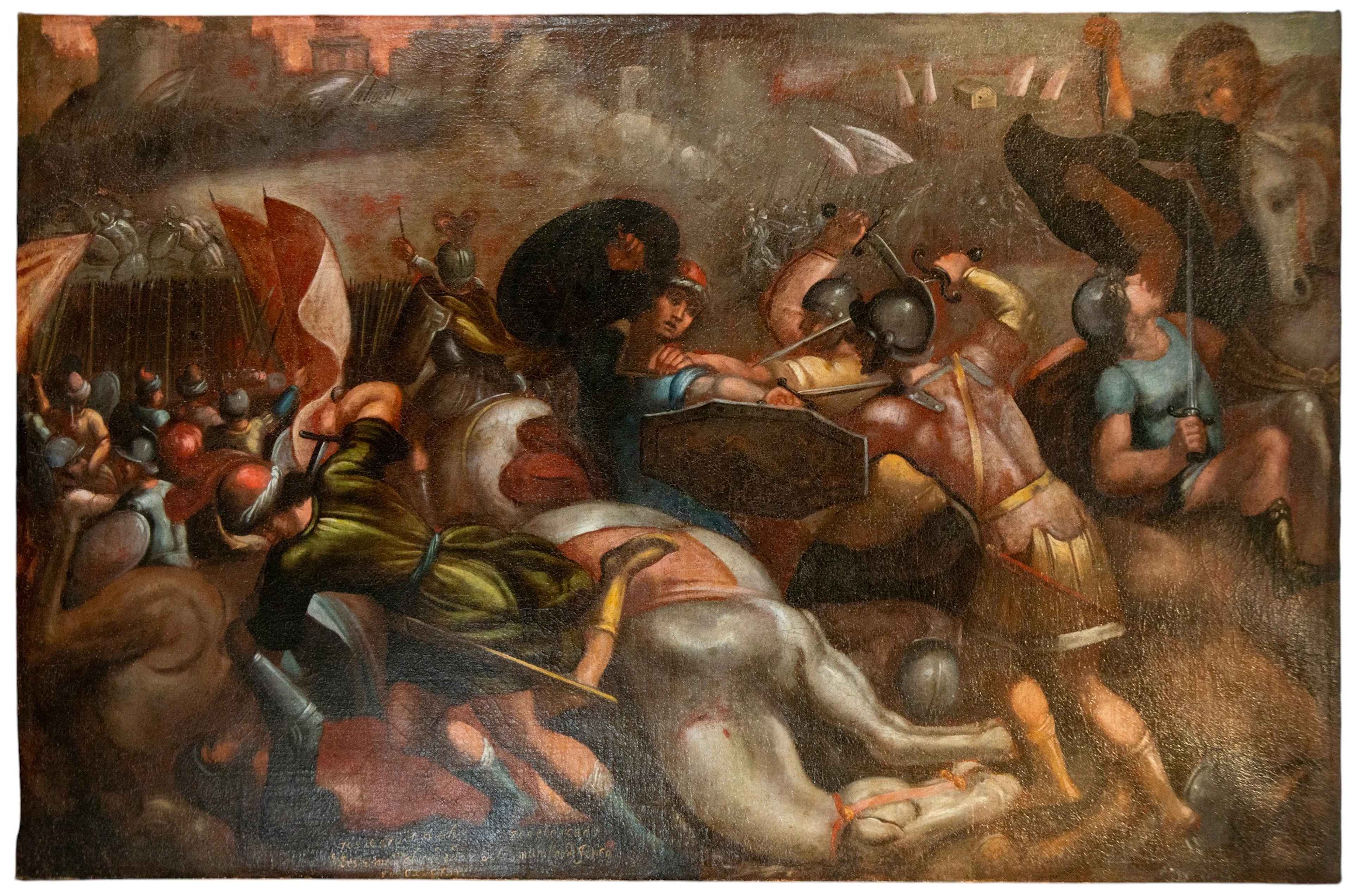 The Fall of Jericho – Attributed to Manuel Peti – 18th century