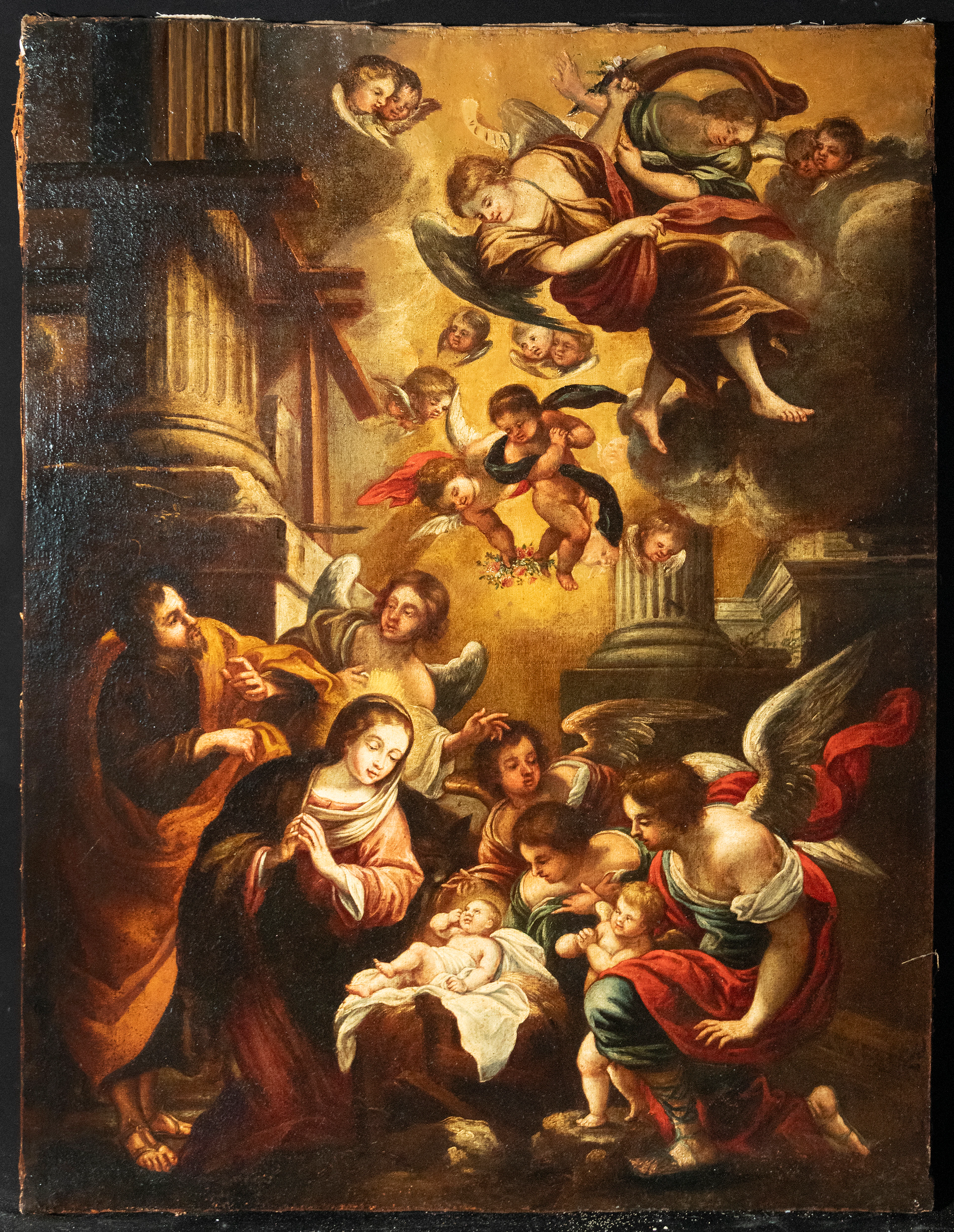 "ADORATION" Juan de Valdés Leal (Seville, 1622-1690) ATTR