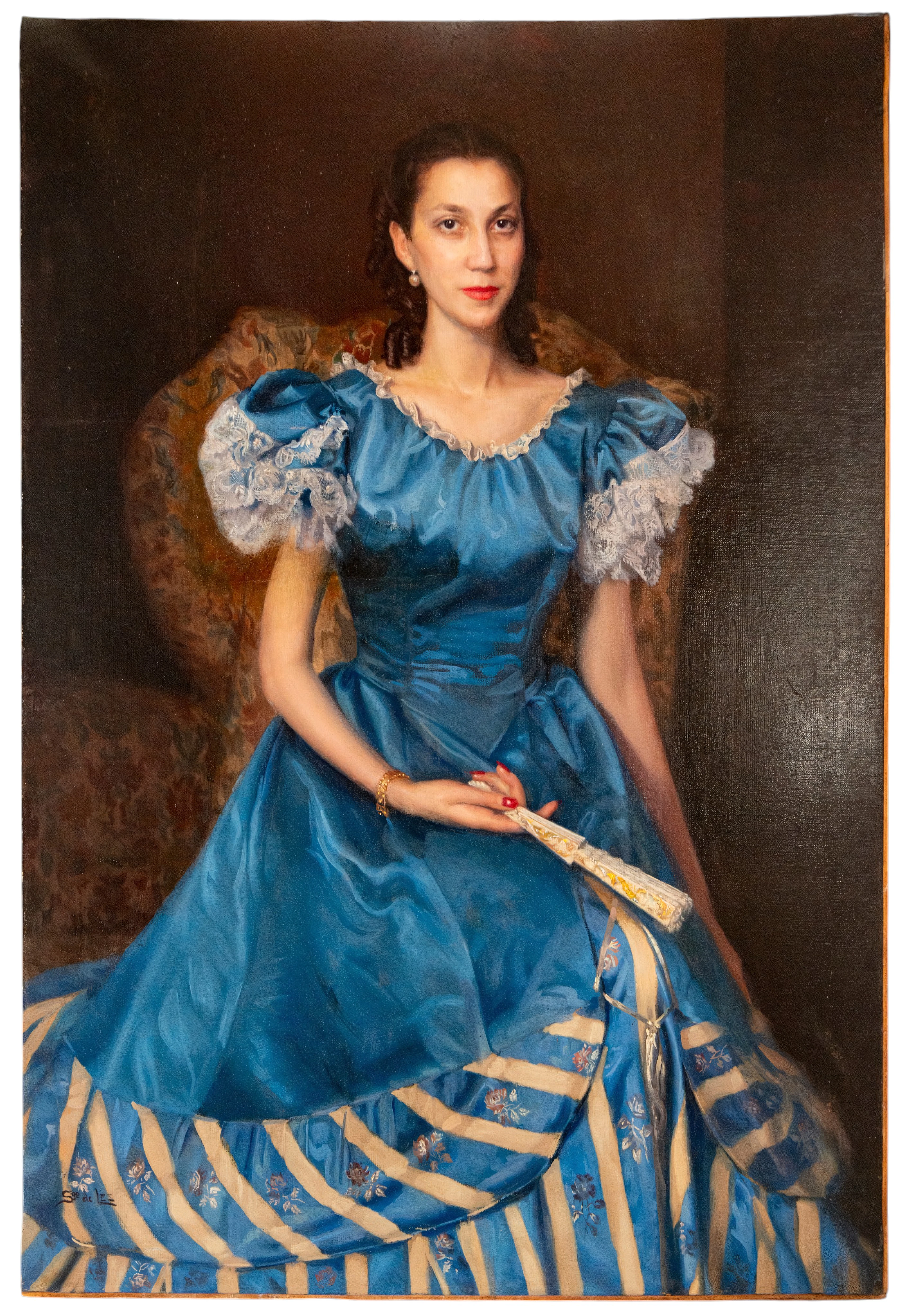 Portrait of a young lady, Santiago de Les Chornet – Spanish School