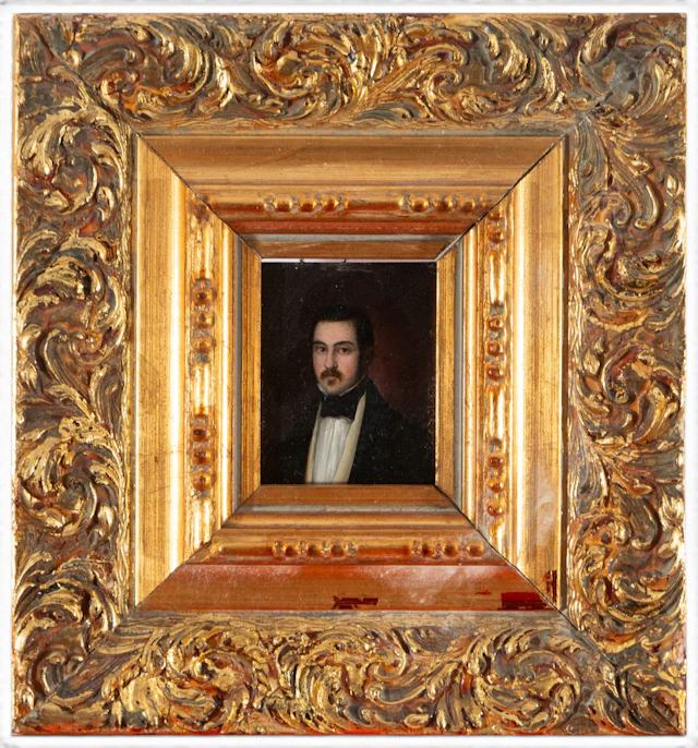 Miniature portrait of a gentleman – Spanish School – 19th century