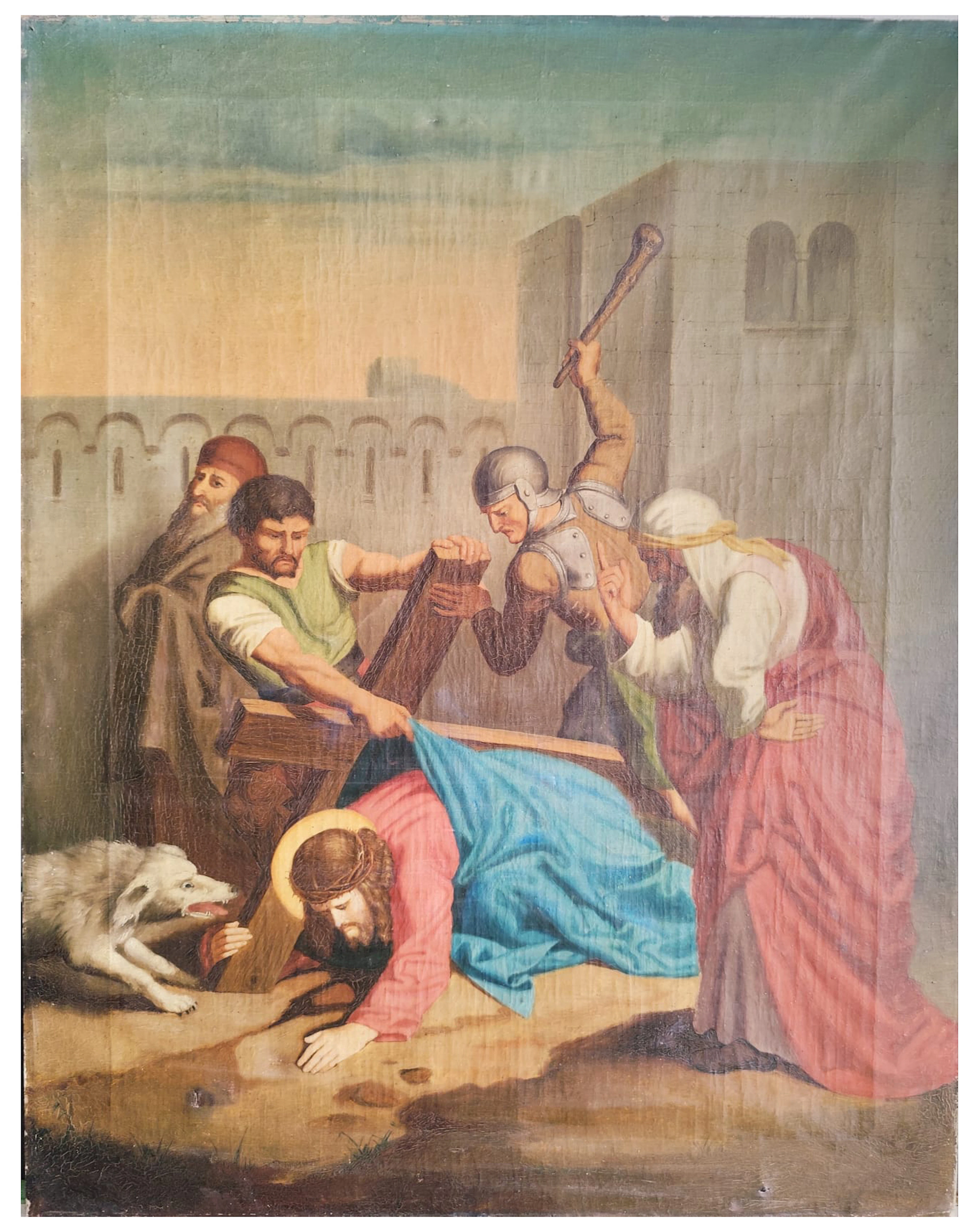 Important Christ Carrying the Cross, French school, 19th Century