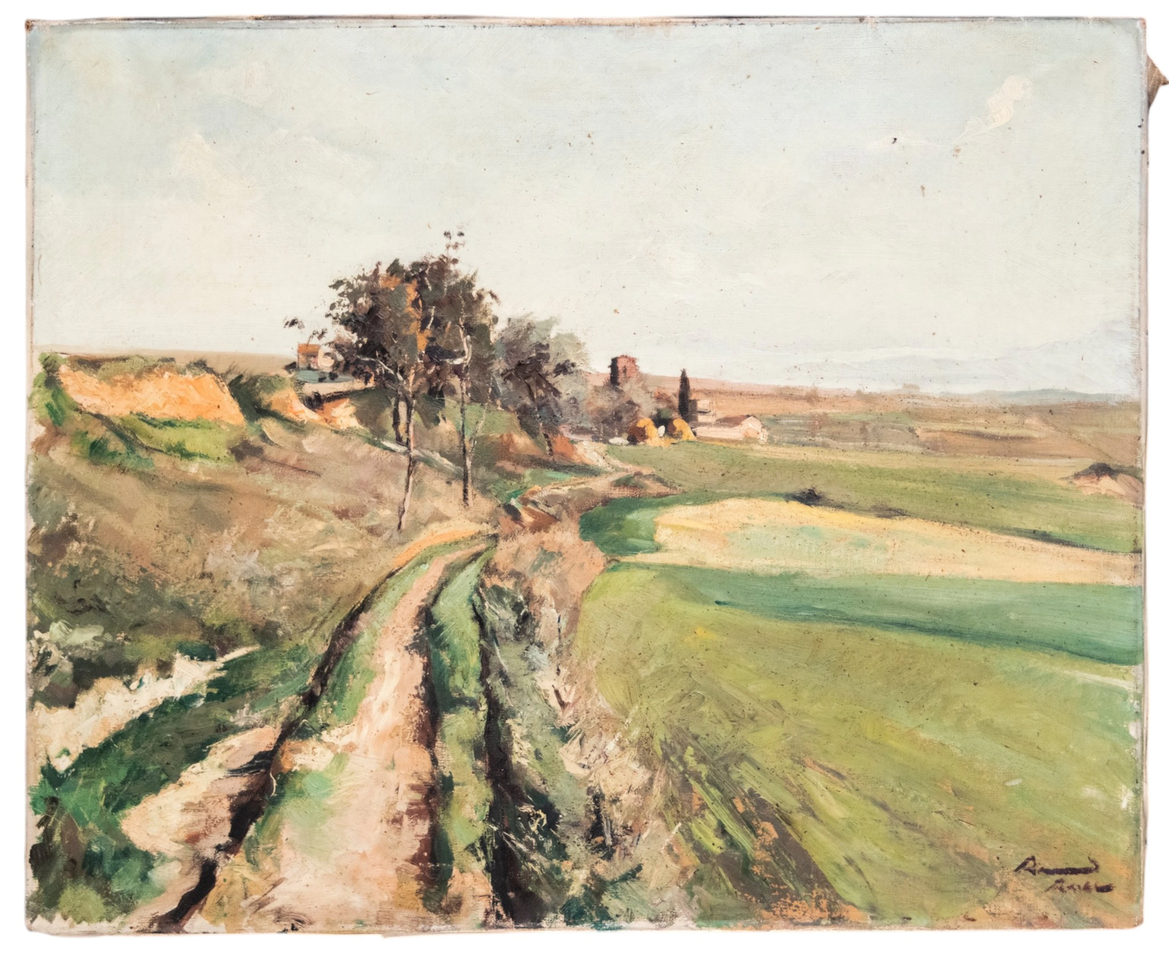 Countryside View - Signed, 20th Century European School