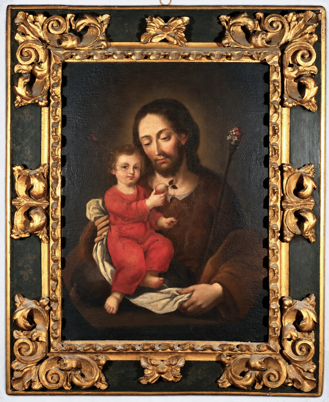 COLONIAL SCHOOL, NEW GRANADA - SAINT JOSEPH WITH CHILD, 18TH CENTURY