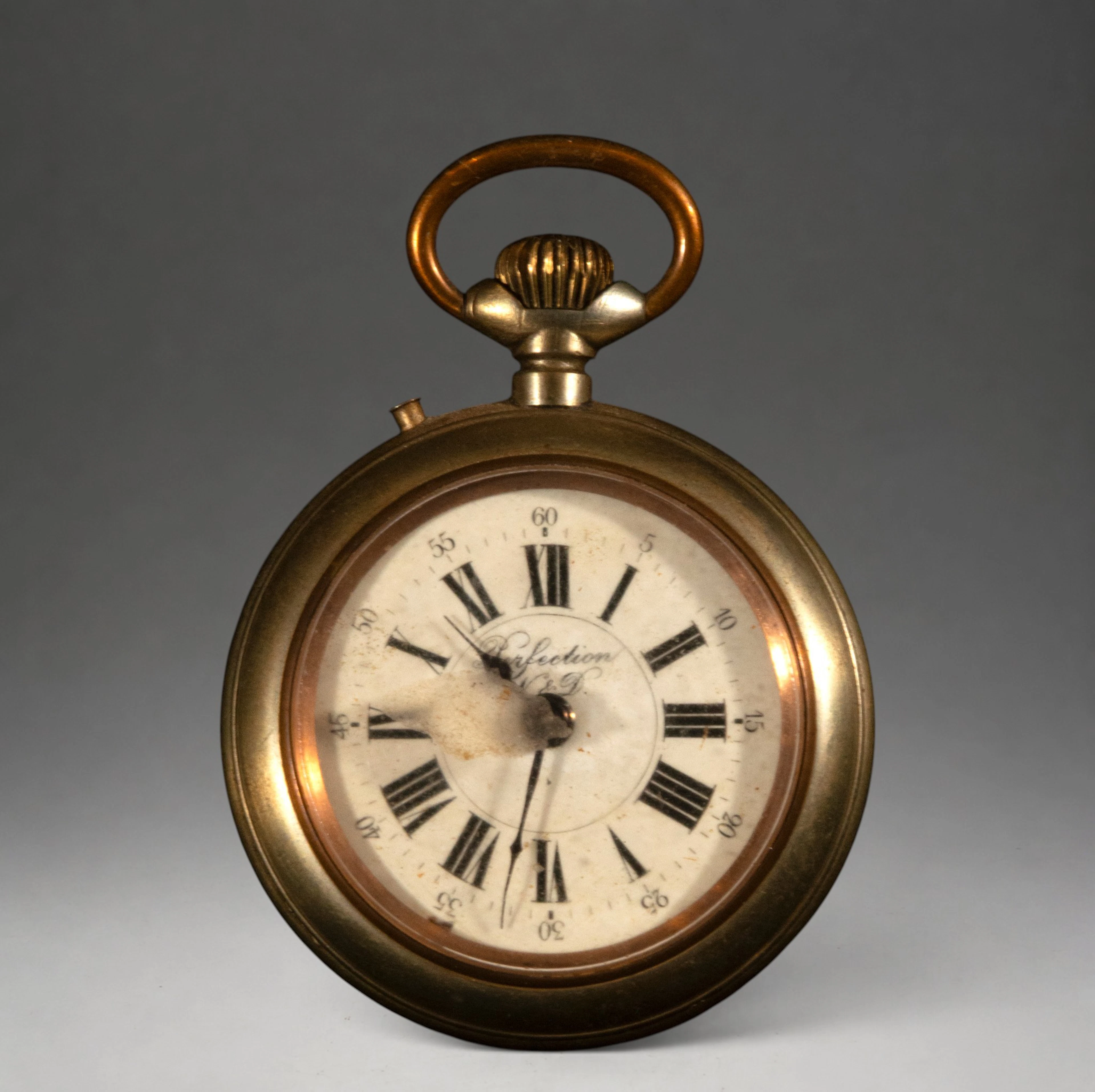 Pocket watch with gold case