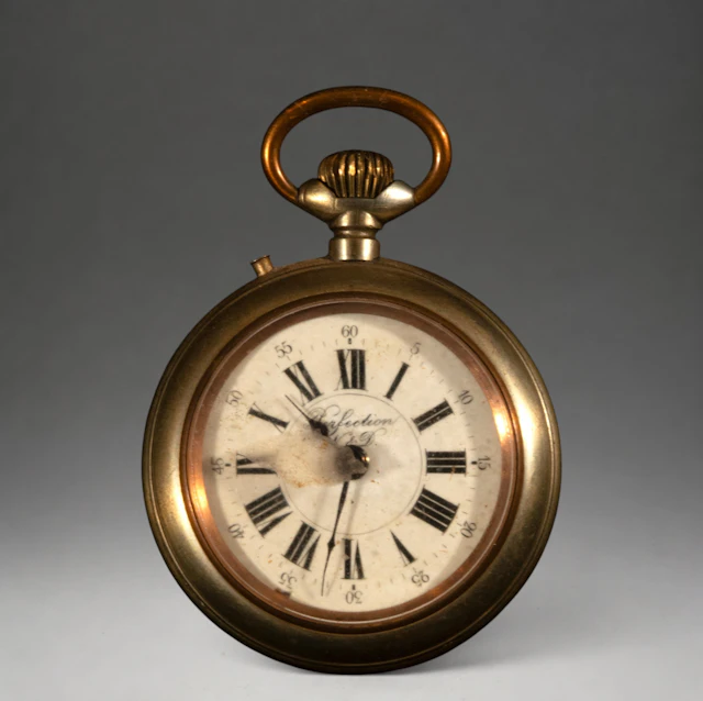 Pocket watch with gold case
