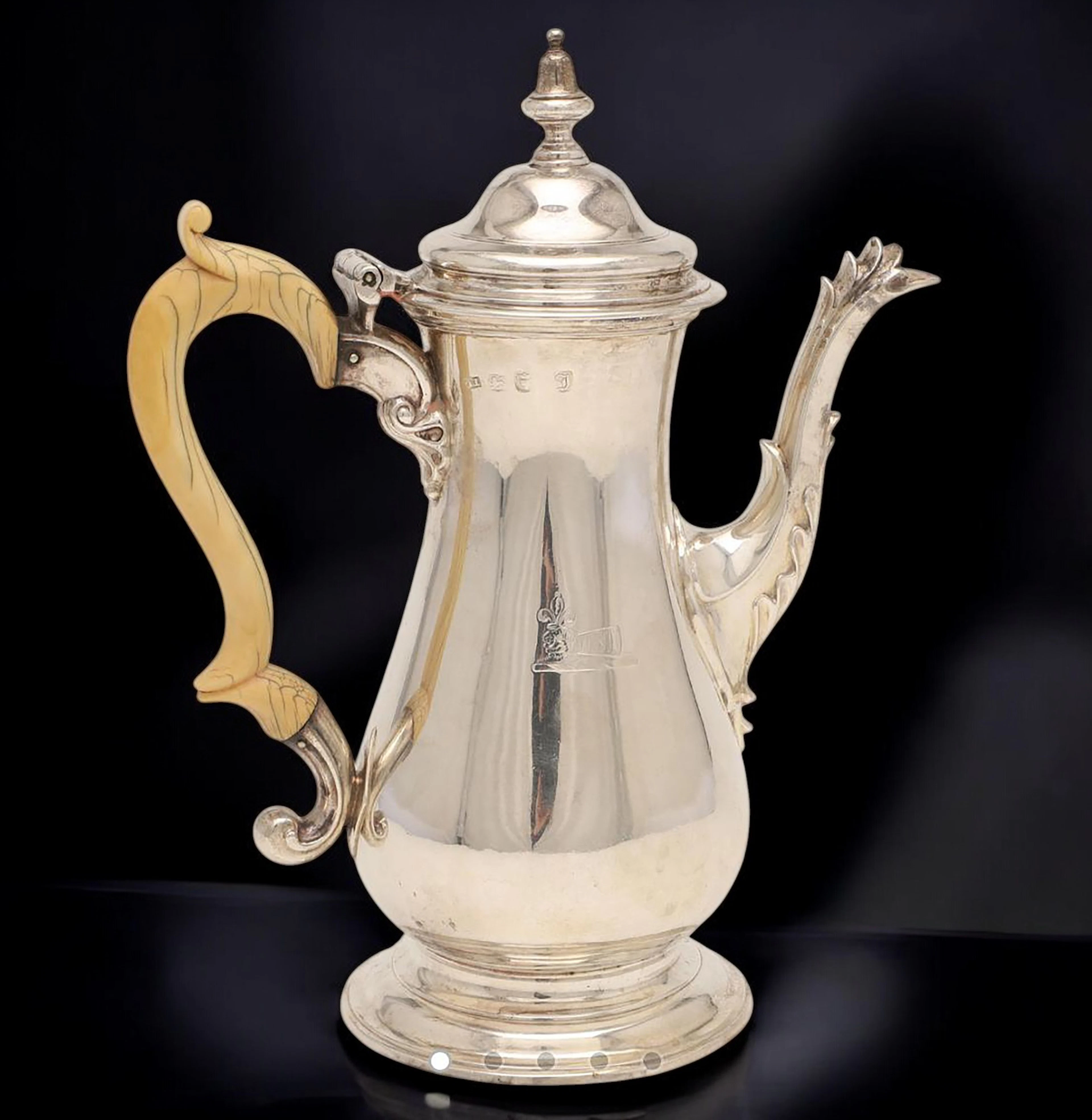 George III Silver Royal Crest Coat of Arms Ewer from the late 18th