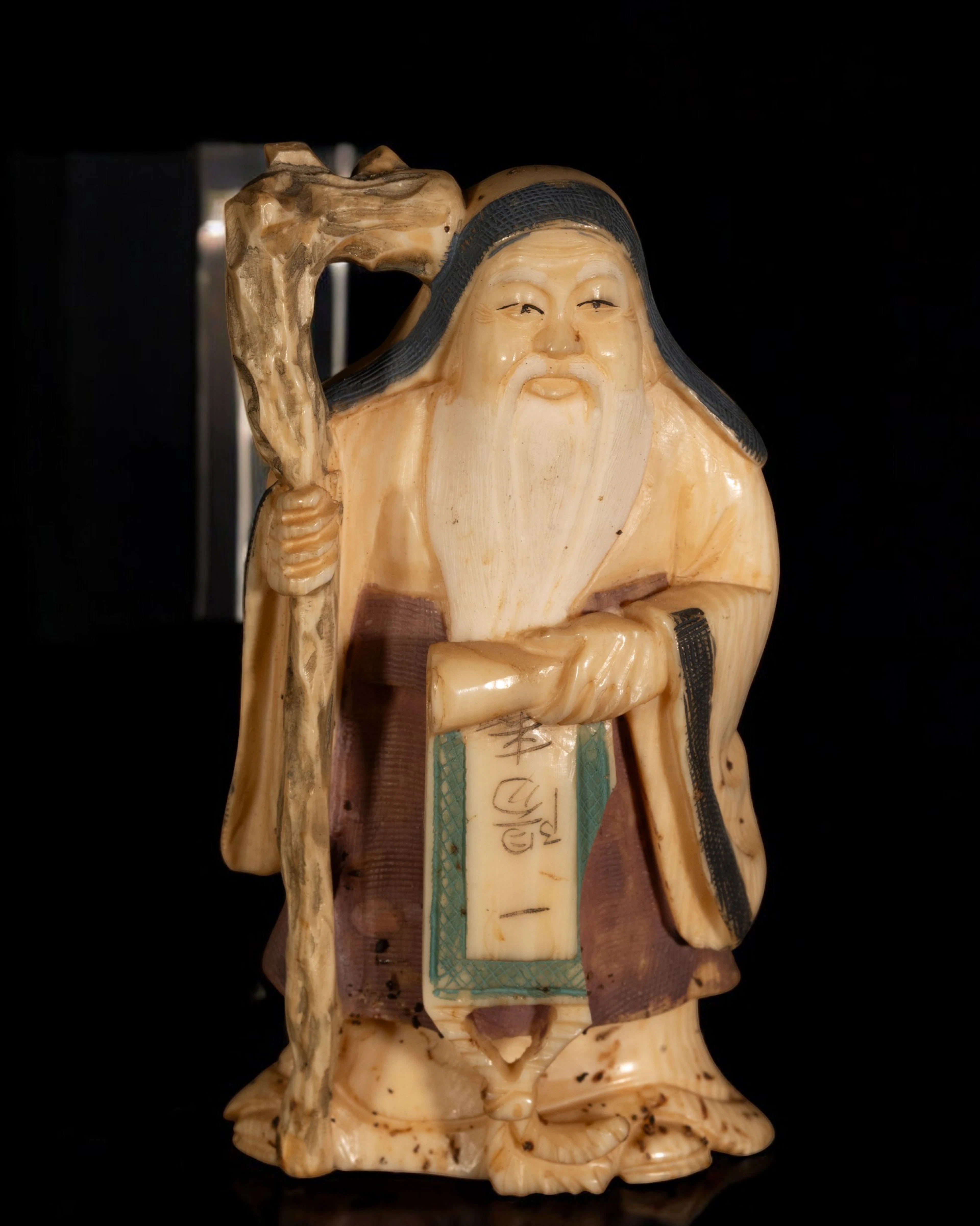 Japanese Netsuke of an Elder Mammoth from the 19th - early 20th century, Japan