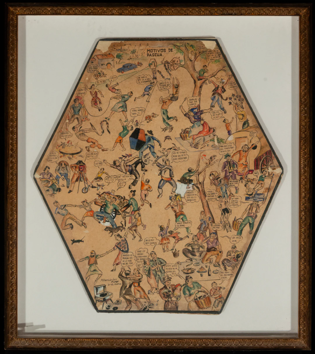 Easter motifs, Signed, Spanish School, 20th Century
