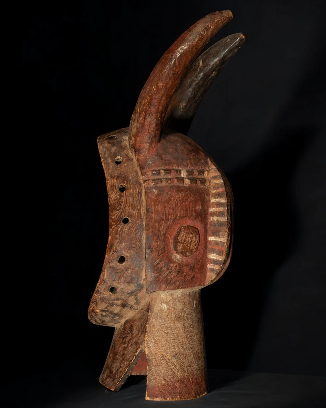 Large African Senufo Bull Mask, Ivory Coast, 20th century