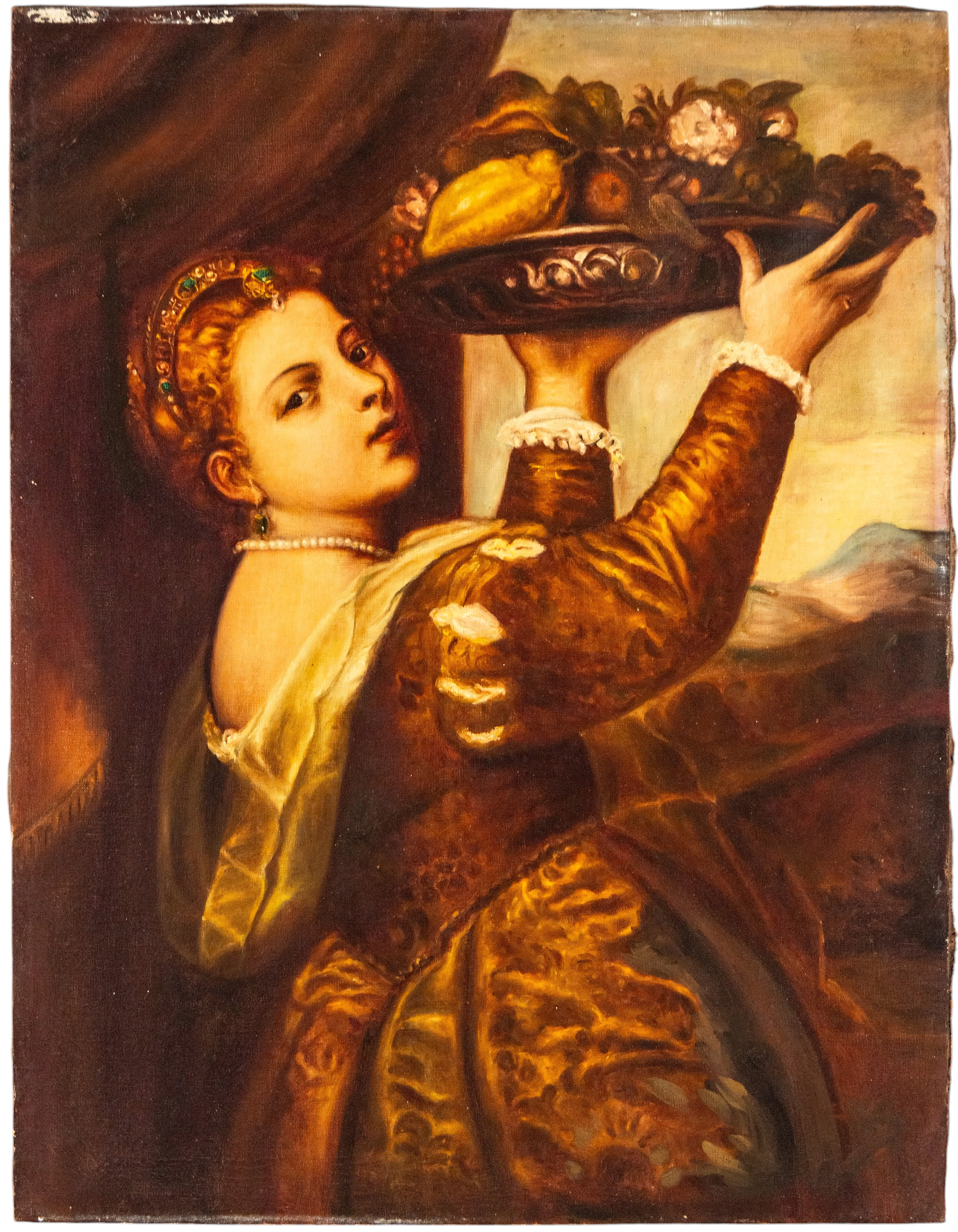 Pictorial composition based on Titian models – Italian School – 19th century