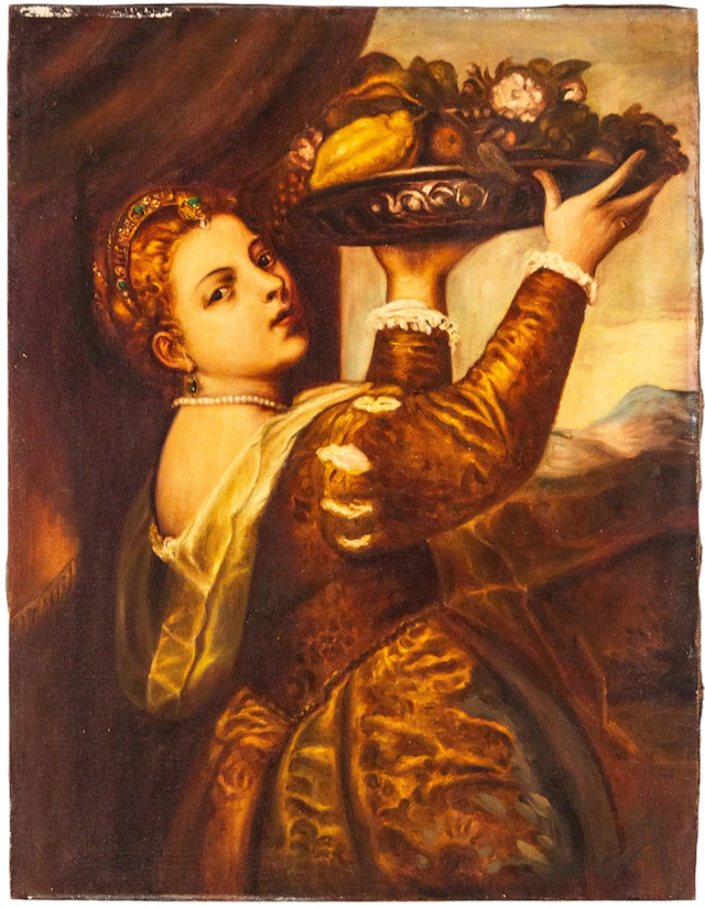 Pictorial composition based on Titian models – Italian School – 19th century