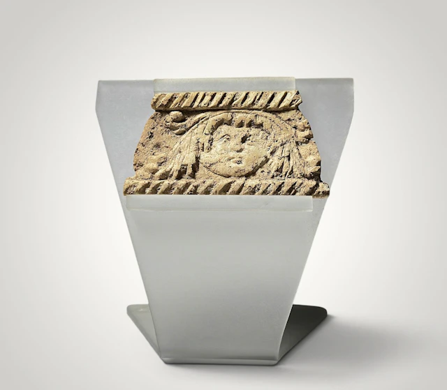 Fragment of carved bone with representation of Eros, Roman culture