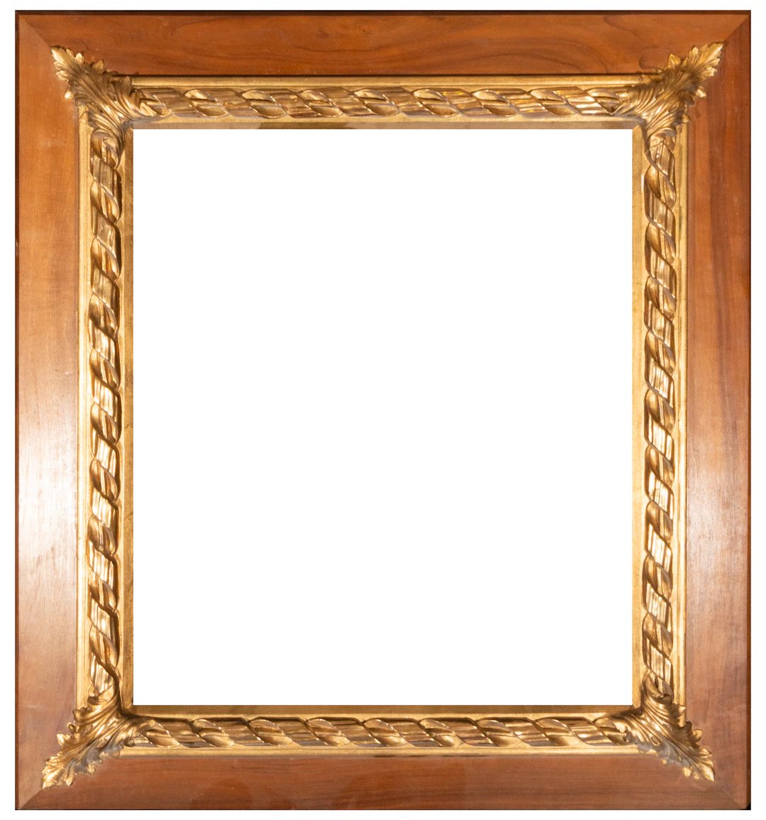 Frame with acanthus leaves and helical loops – Spanish workshop – 19th century