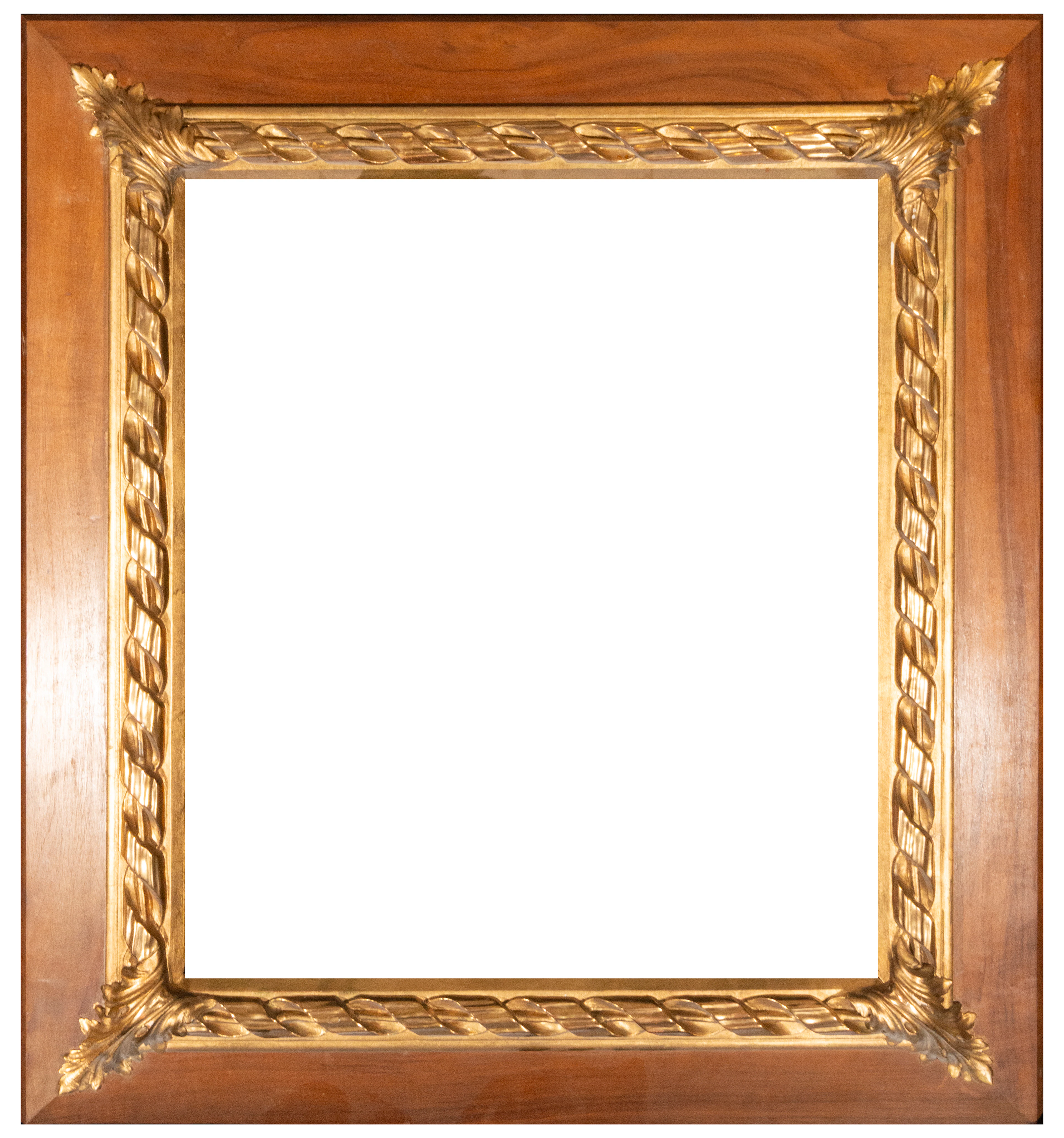Frame with acanthus leaves and helical loops – Spanish workshop – 19th century
