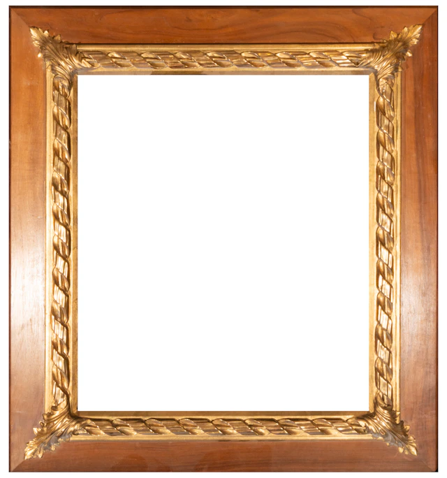 Frame with acanthus leaves and helical loops – Spanish workshop – 19th century