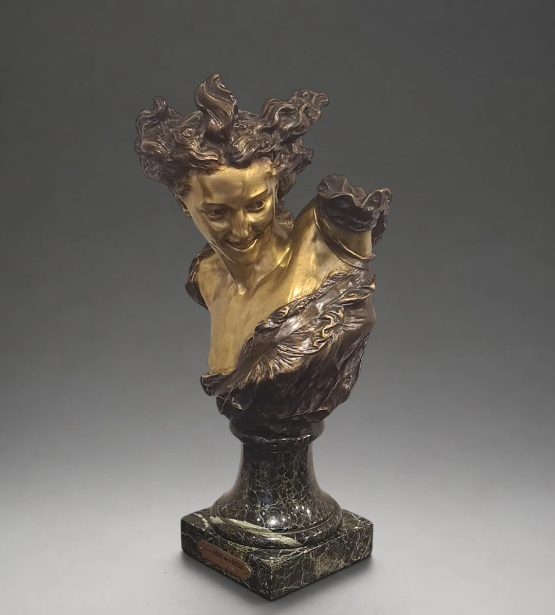 "Le Génie de la Danse" in bronze, signed B.Carpeaux (1827 -1875). 18kg