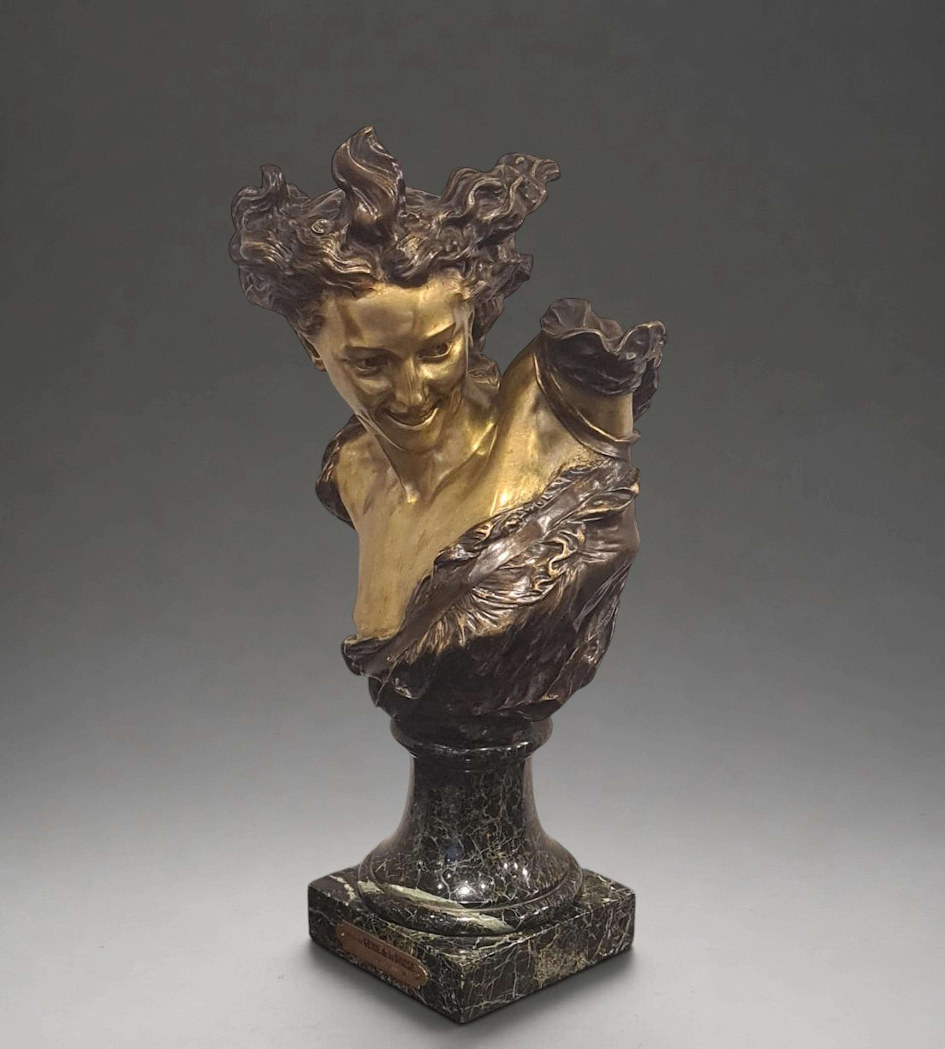 "Le Génie de la Danse" in bronze, signed B.Carpeaux (1827 -1875). 18kg