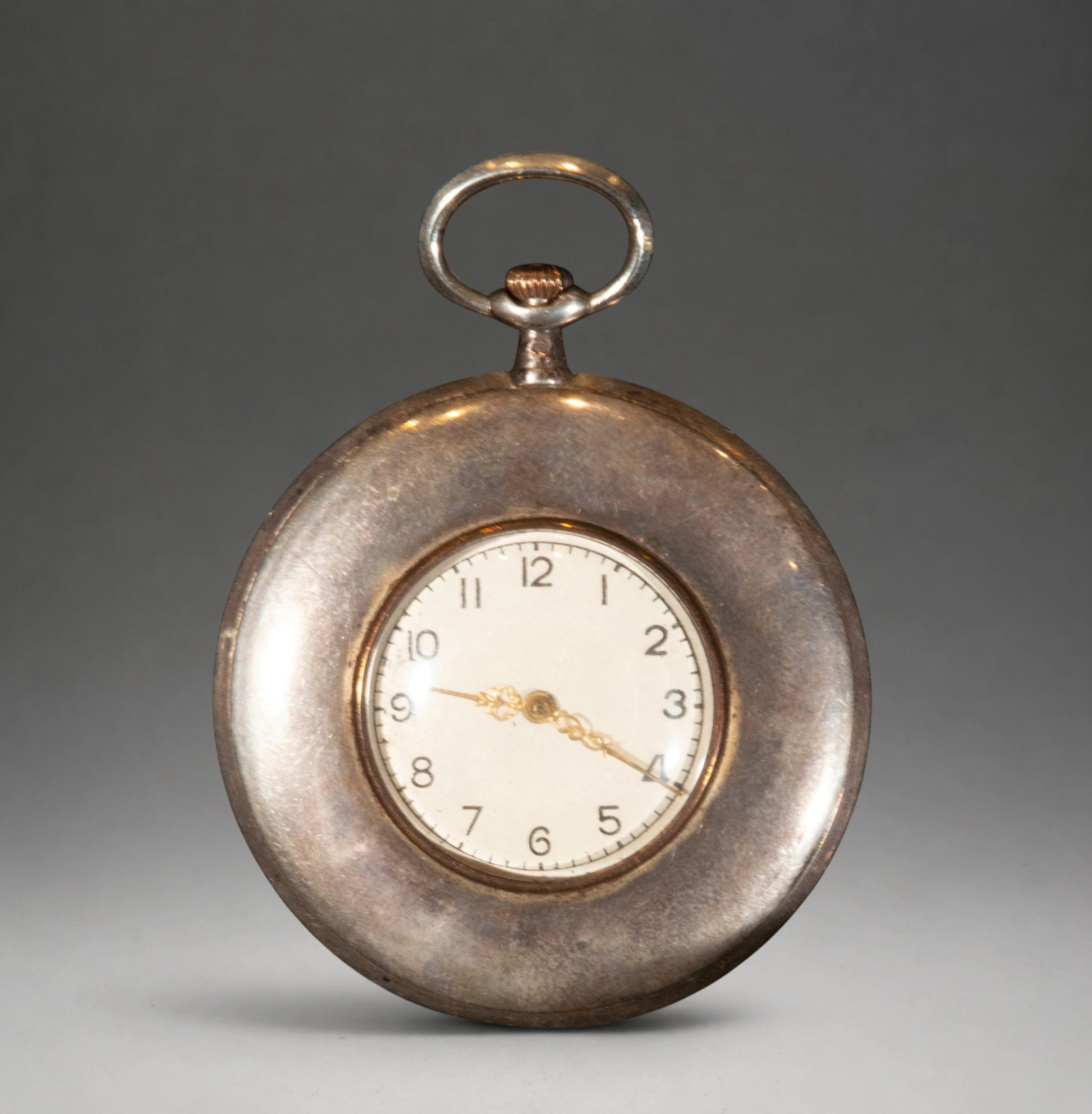 Pocket watch with enamel dial and Arabic numerals