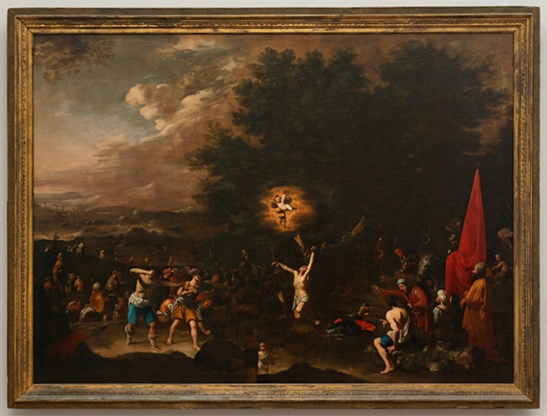 AGOSTINO BELTRANO (Naples, 1607 – 1662) - Martyrdom of Saint Sebastian