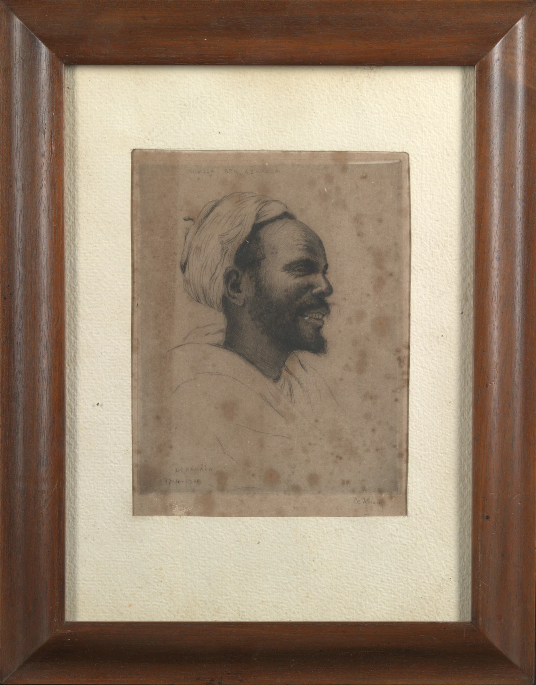 François de Hérain (1877 - 1962) - Portrait of an Oriental Man