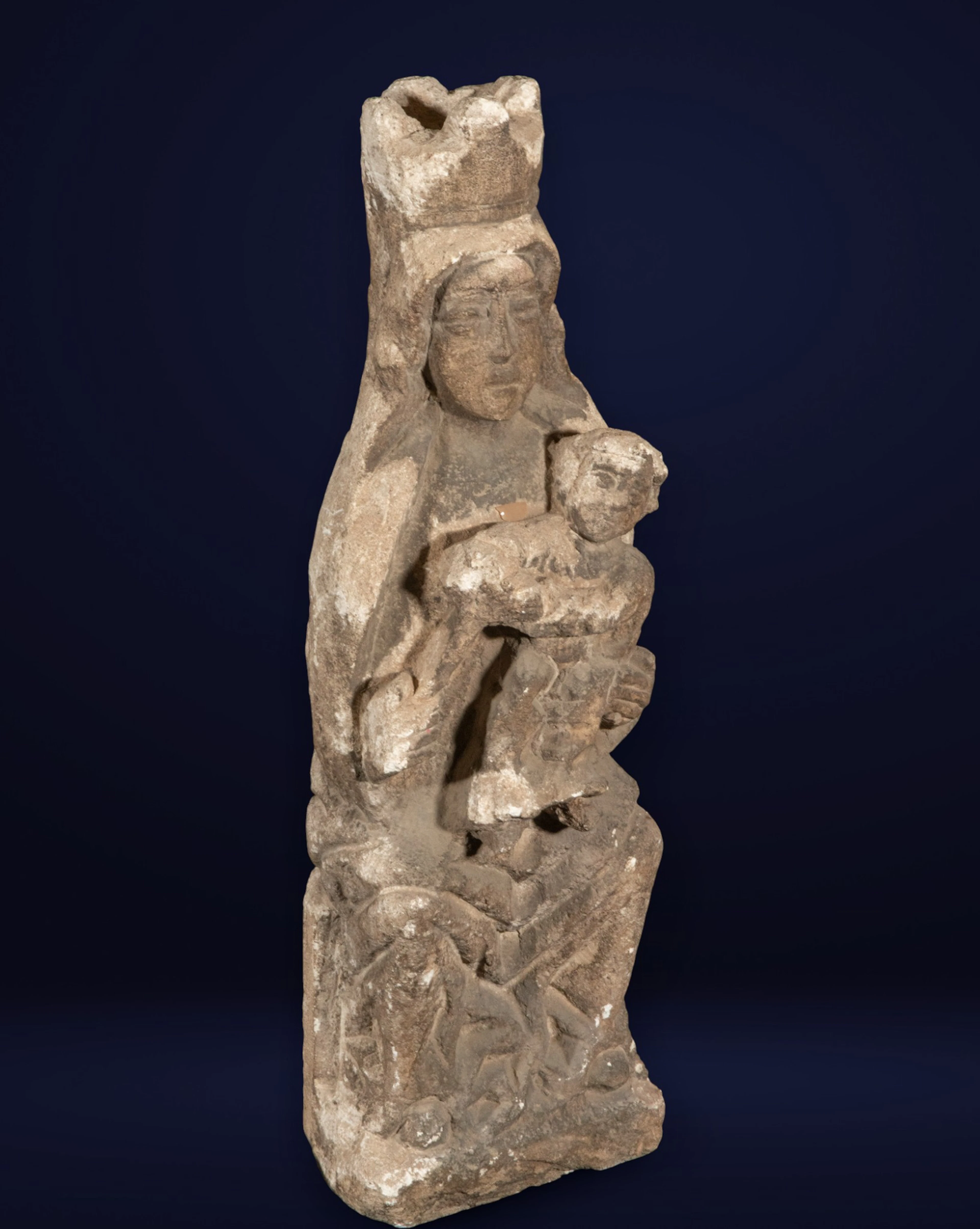 Sculpture of the Virgin with child, following 15th-century models