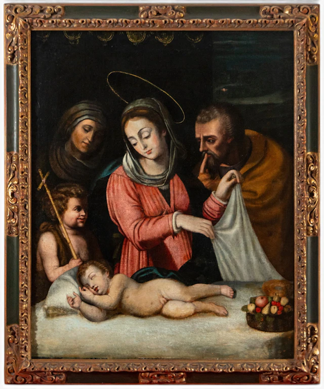 Nativity of the Child Jesus with the Virgin, Saint Joseph, Saint Elizabeth