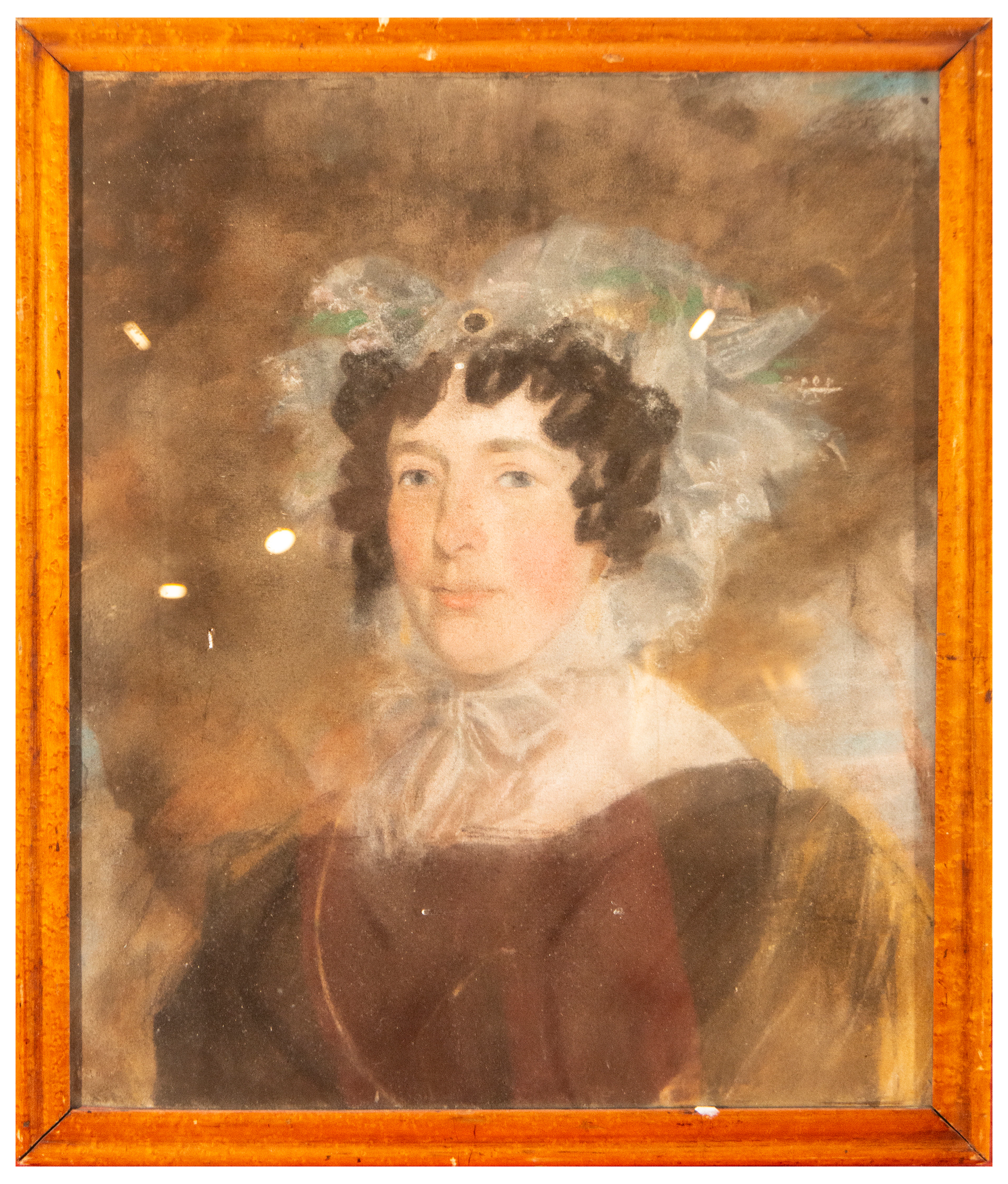 Portrait of a lady, possibly Martha Washington, wife of George Washington
