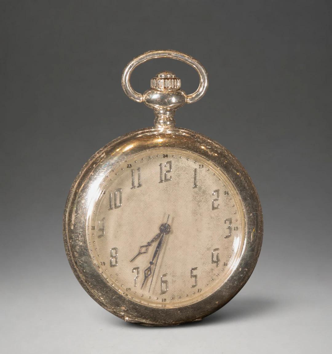 Pocket watch with Arabic numerals