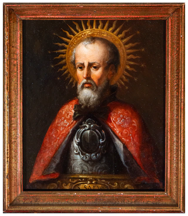 True effigy of Saint Saturius, patron saint of Soria – Madrid School