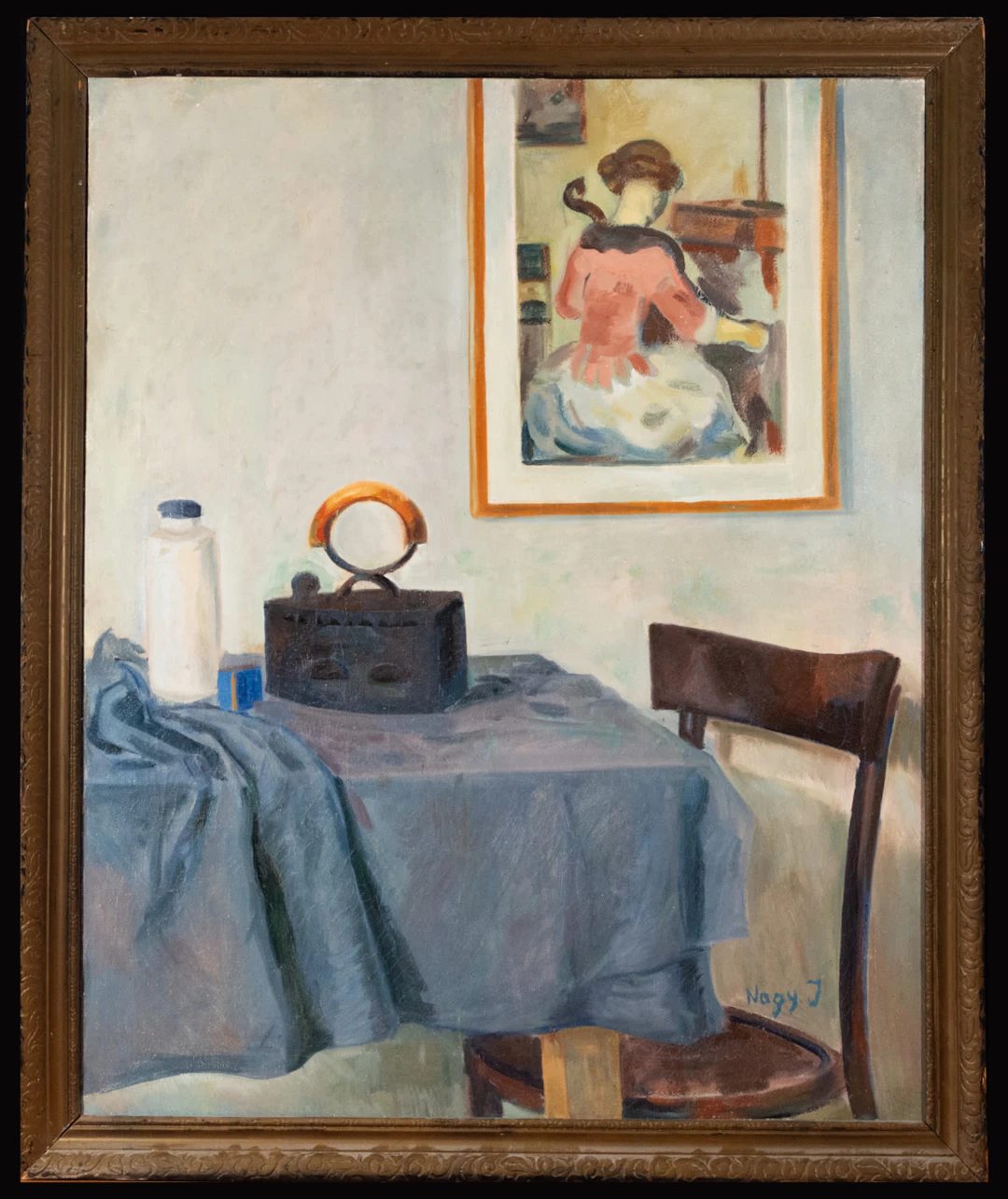Still Life with Iron and Portrait of a Lady, László Moholy Nagy (Bácsborsód