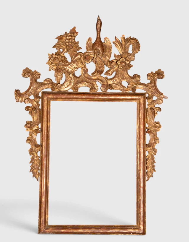 English Regency style mirror in gilded wood, 19th century