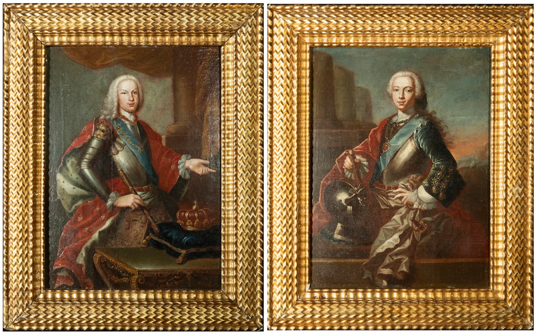 ATTRIBUTED TO JEAN RANC (1674-1735) EXCEPTIONAL PAIR OF PORTRAITS