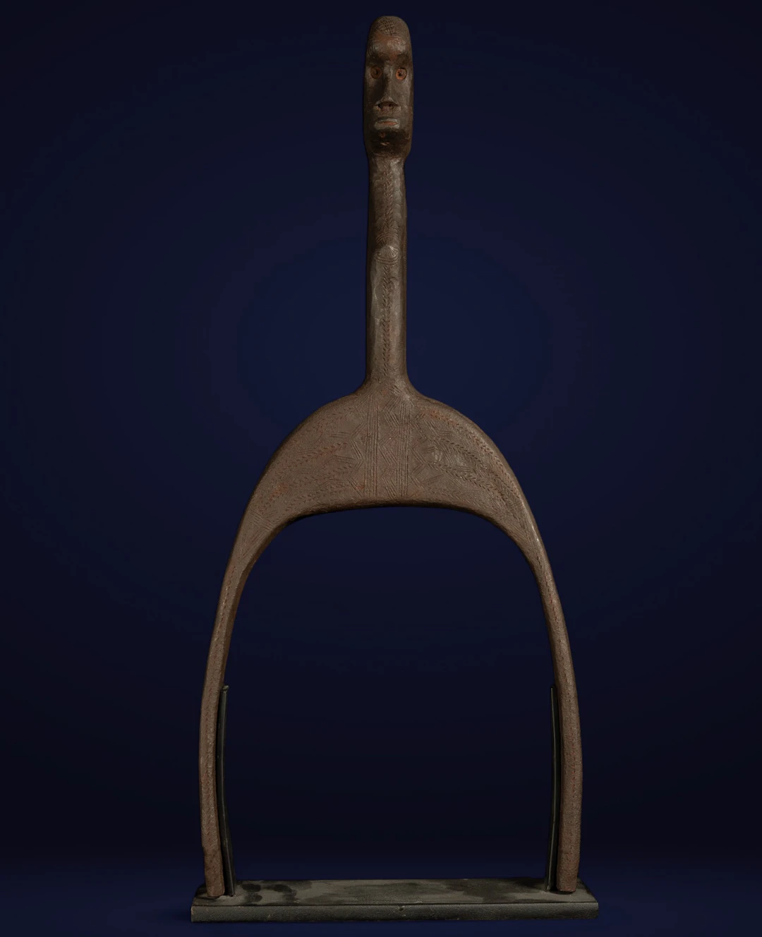 Rare Sese Iron Slingshot from Ghana from the early 20th century - African Art