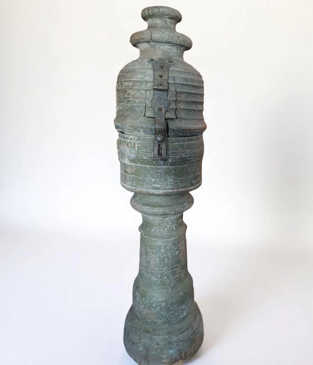 Very rare Medieval "opferstock" Alms Post from the 13th - 14th century