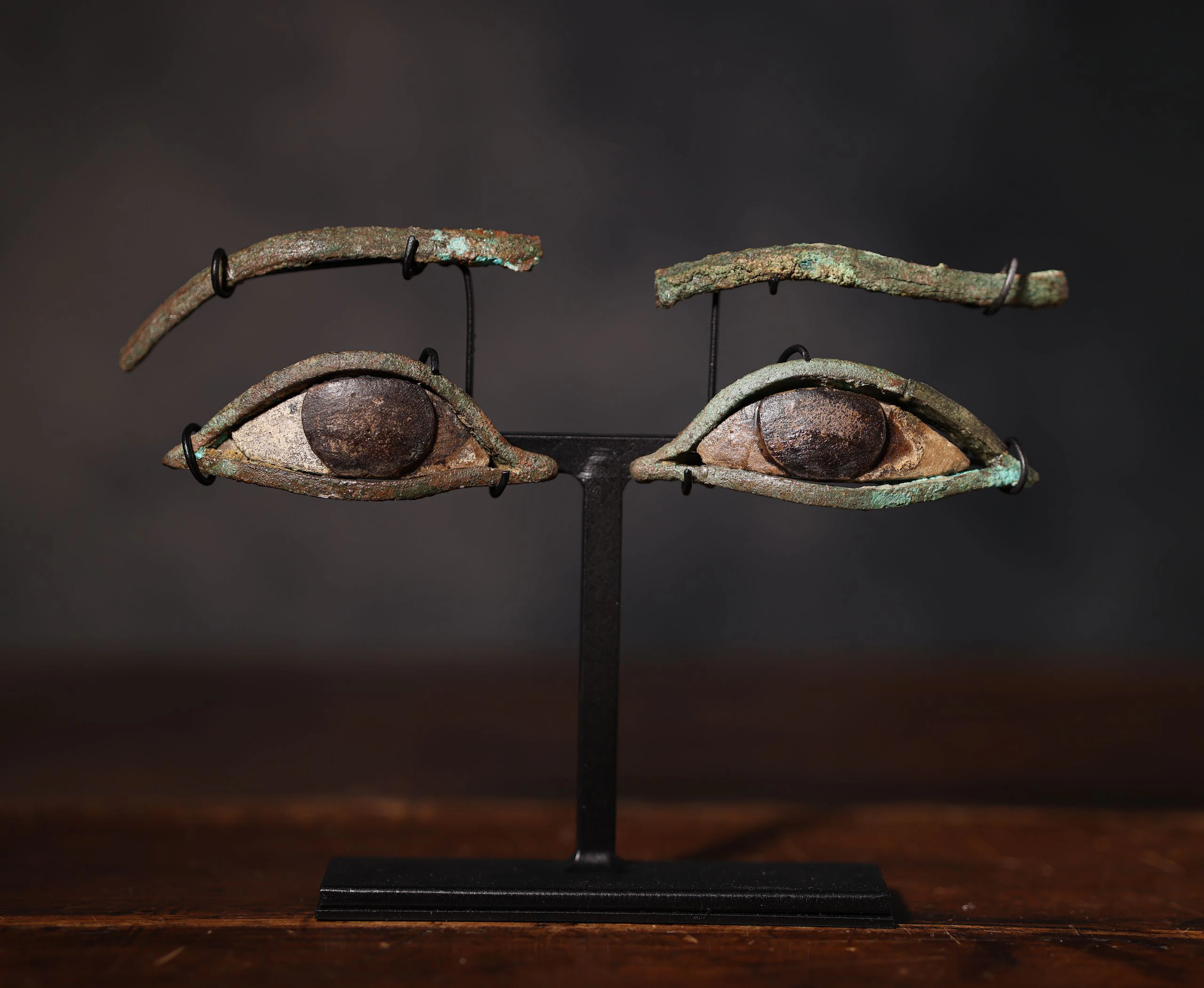 Exceptional Pair of Egyptian Sarcophagus Eyes - Ancient Egypt Late