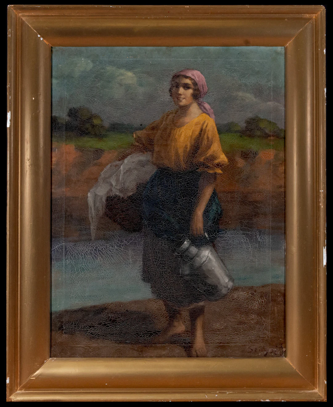 Young Peasant Woman, Pál Szinyei Merse (Chminianska Nová Ves, July