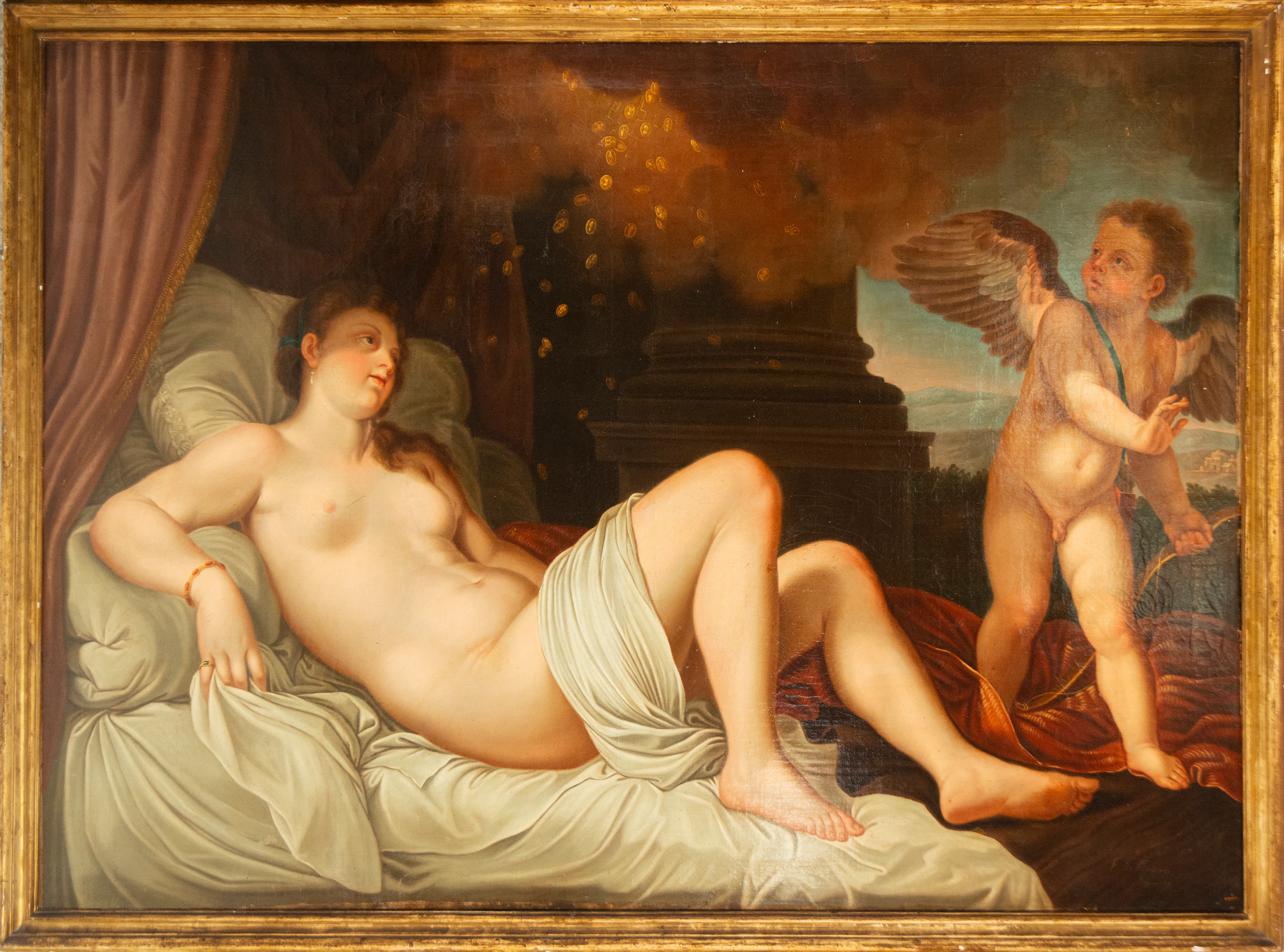 Federico de Madrazo y Kuntz (Rome, 1815-Madrid, 1894) Danaë Receiving