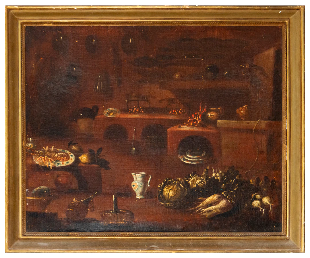 Still Life with Fruit and Flowers – 17th Century Italian Painter