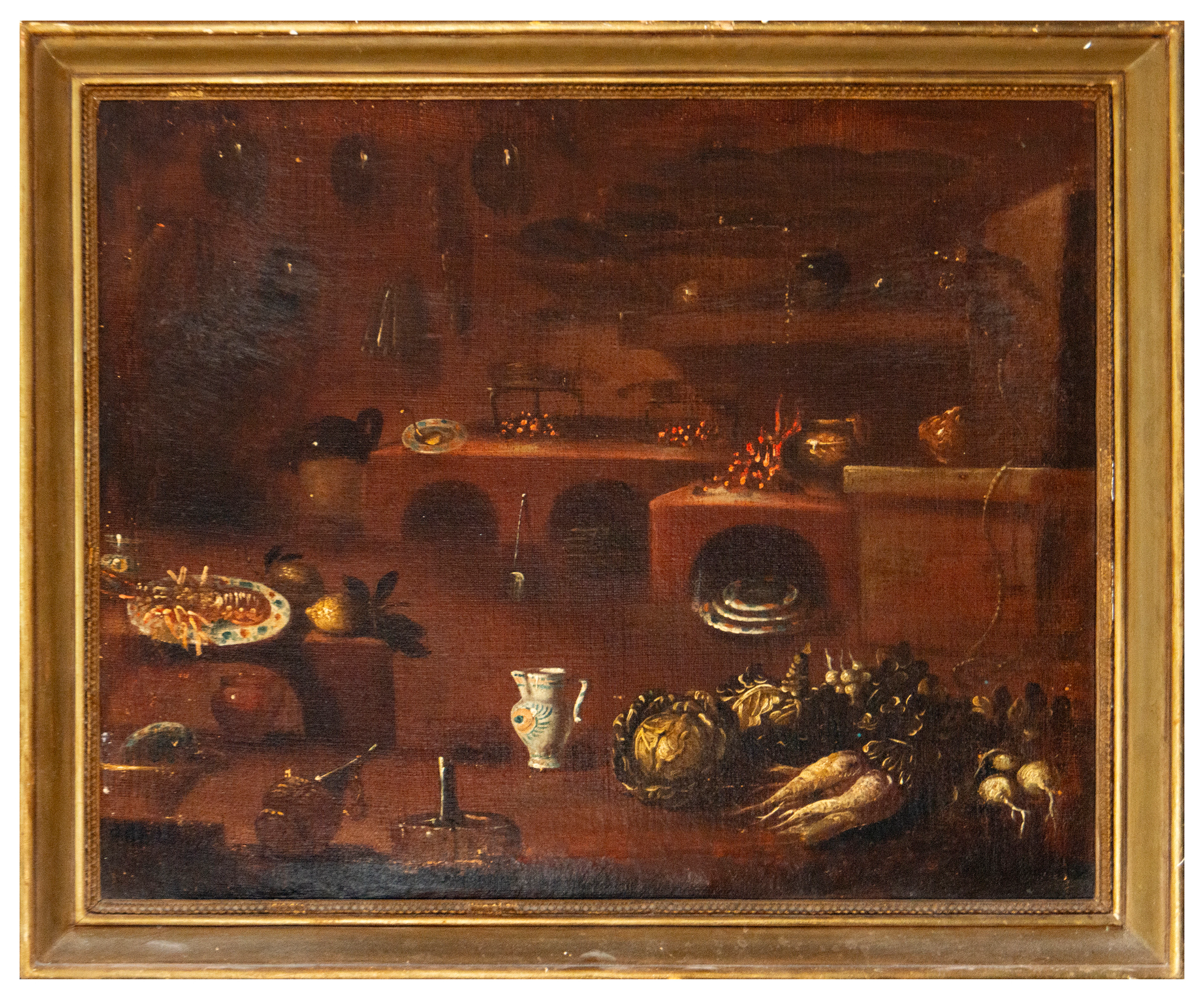 Still Life with Fruit and Flowers – 17th Century Italian Painter