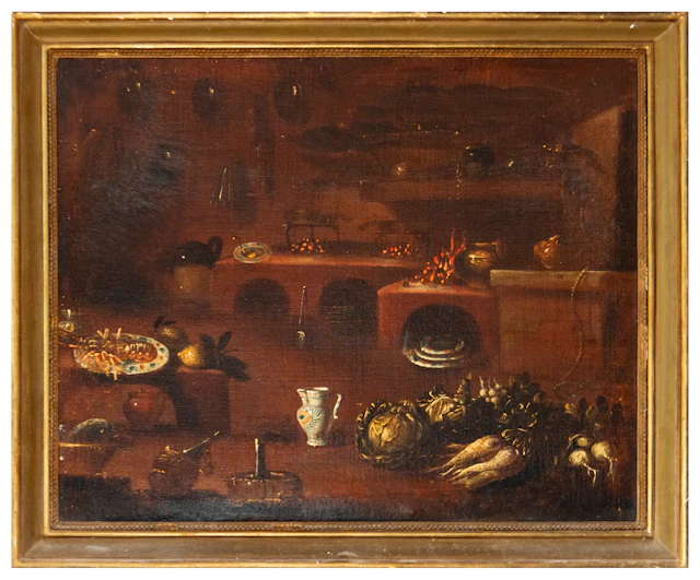 Still Life with Fruit and Flowers – 17th Century Italian Painter