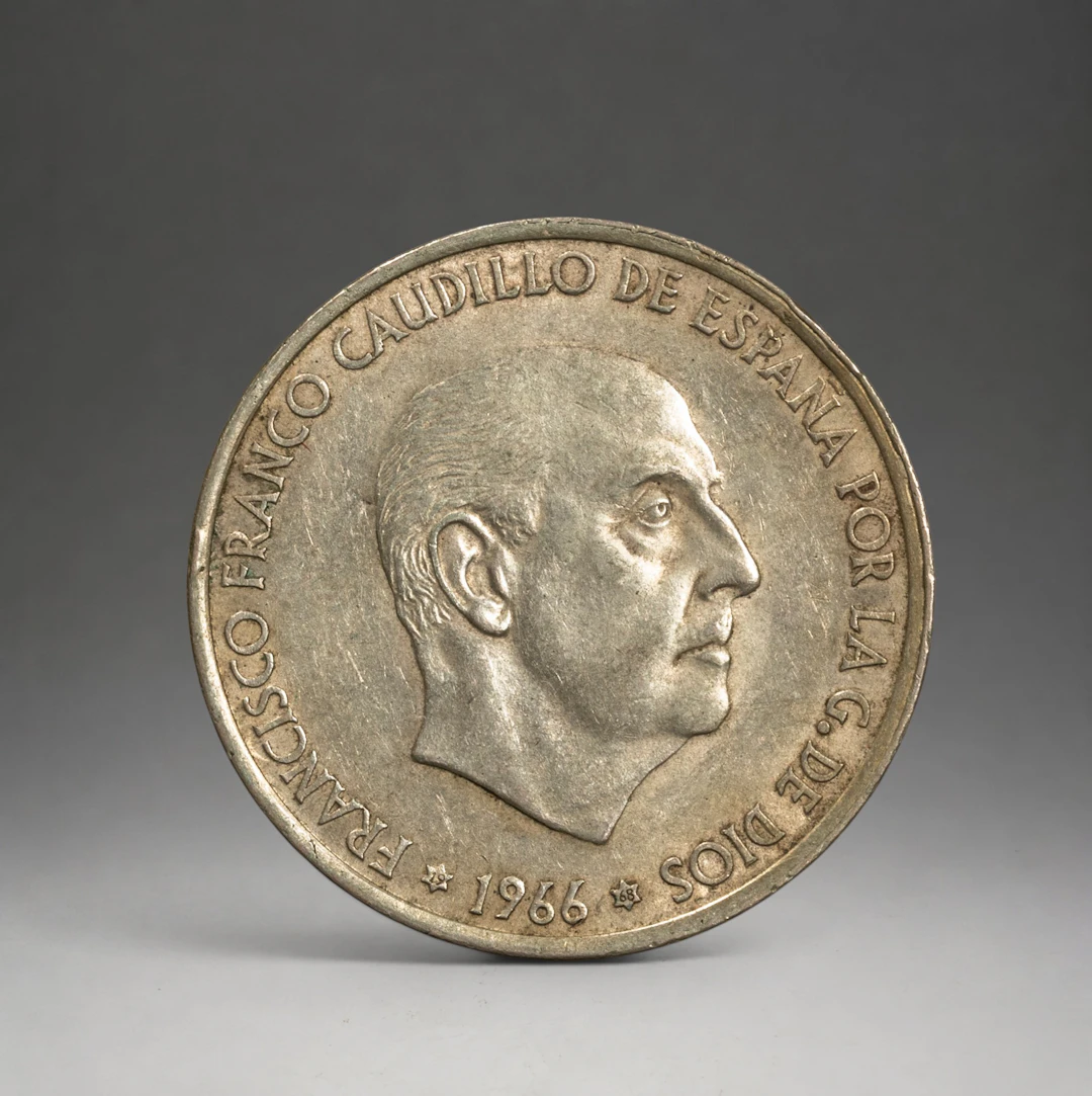 SILVER - COINS - 100 PESETAS FRANCO 1966