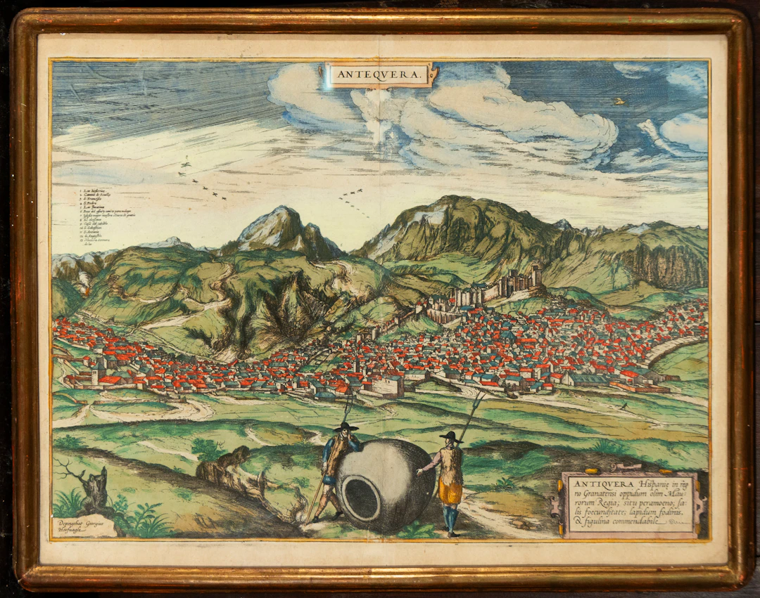 View of Antequera – Frans Hogenberg after Joris Hoefnagel – model from 1575