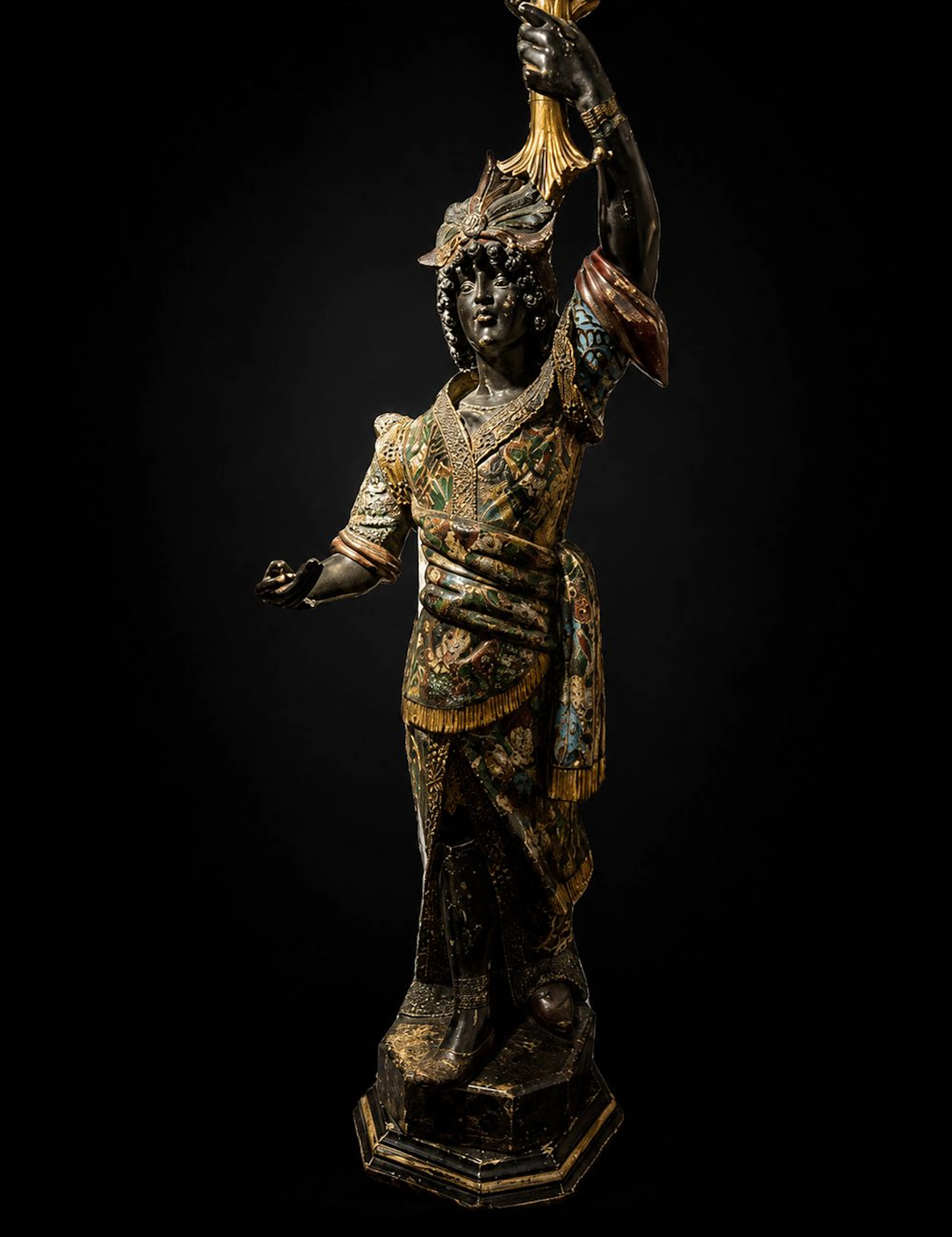 Large Venetian candle holder from the late 18th century - Made of