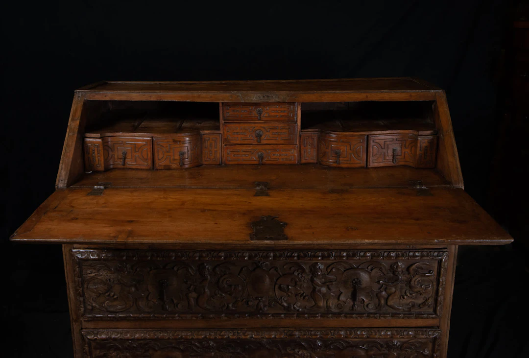Exceptional Plateresque Desk Cabinet, Spanish Renaissance school of