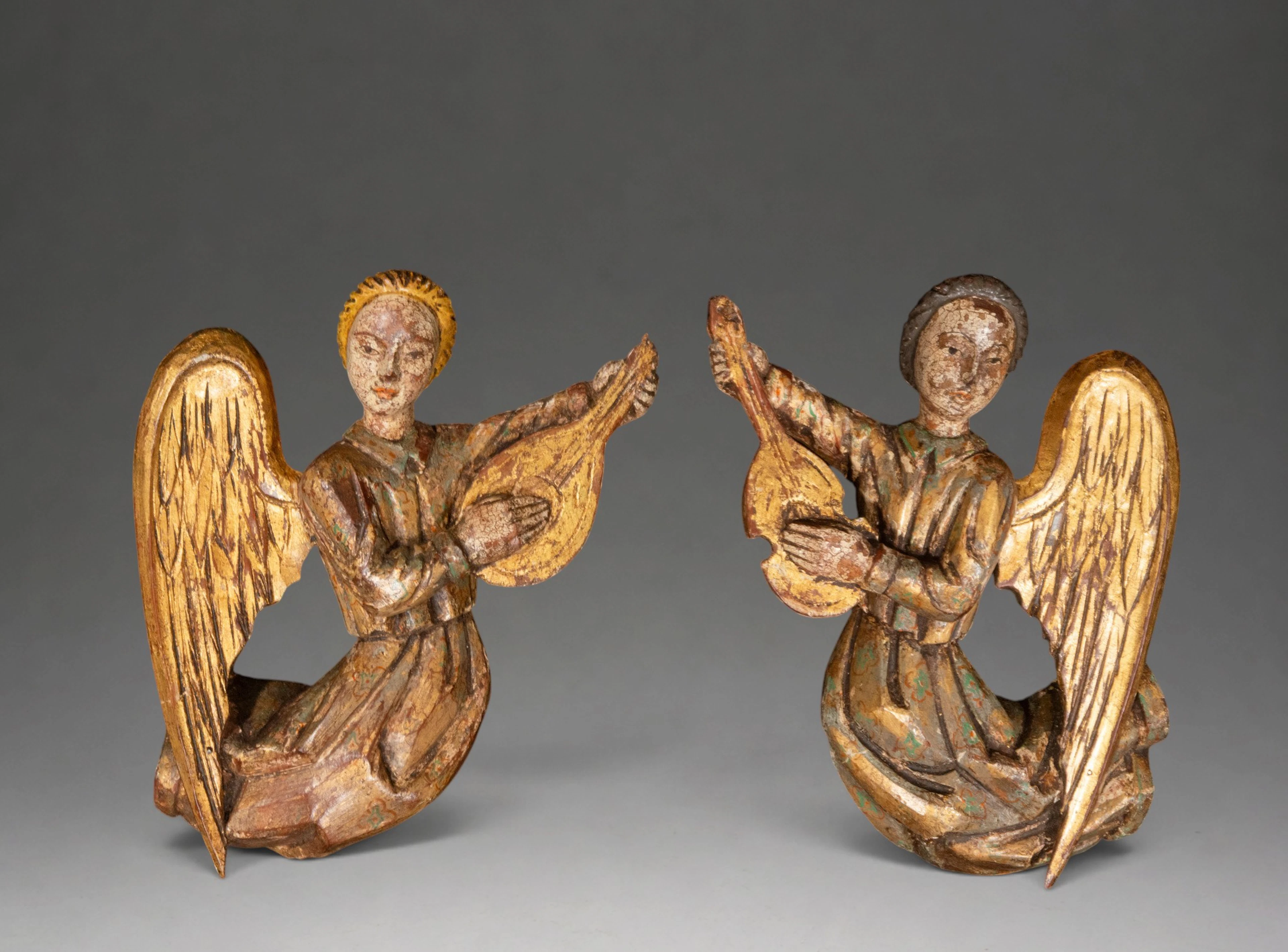 Pair of Neo-Renaissance angels – 19th century