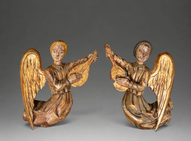 Pair of Neo-Renaissance angels – 19th century