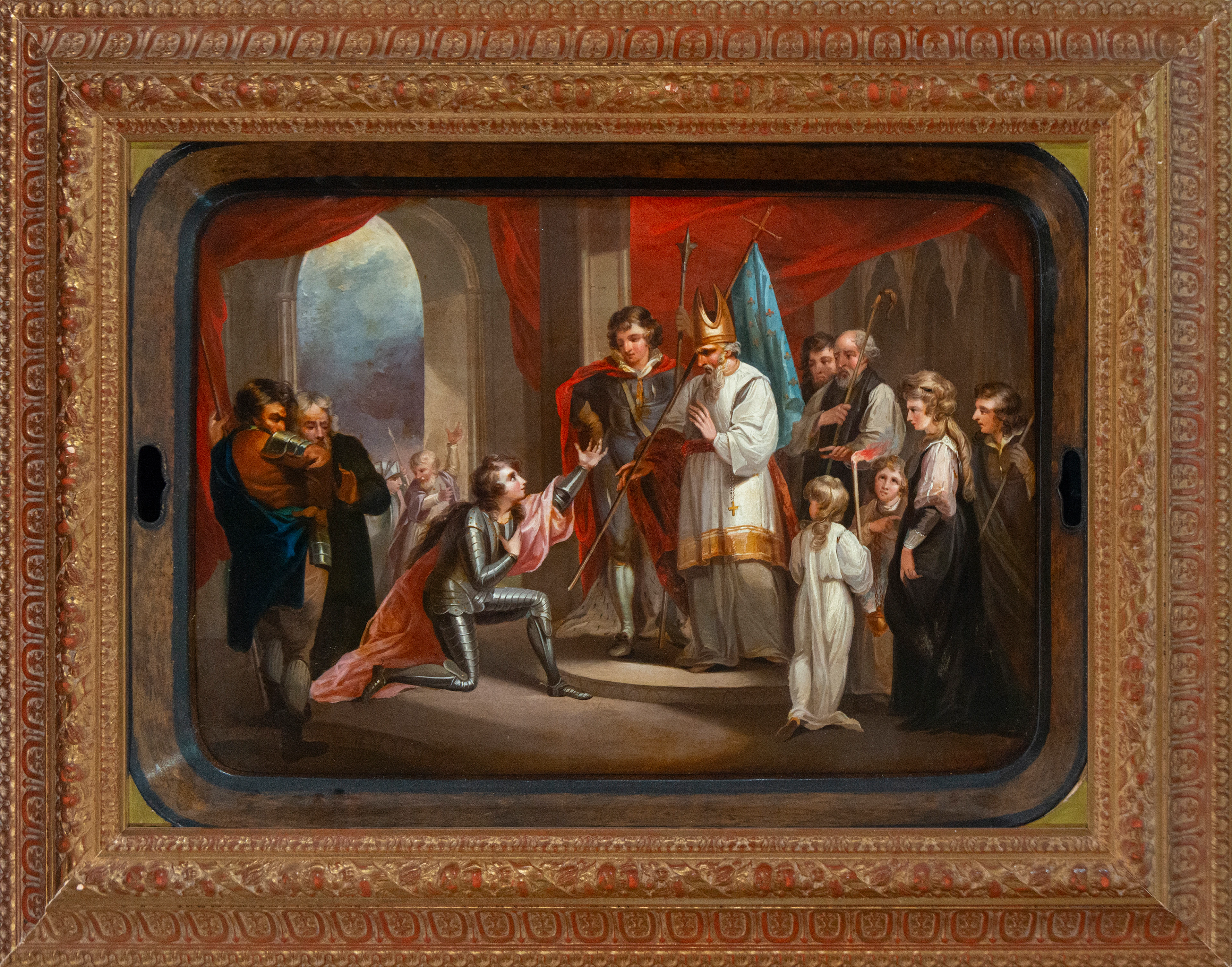The Clemency of Joan of Arc, Signed Antonio Gisbert, Spanish School