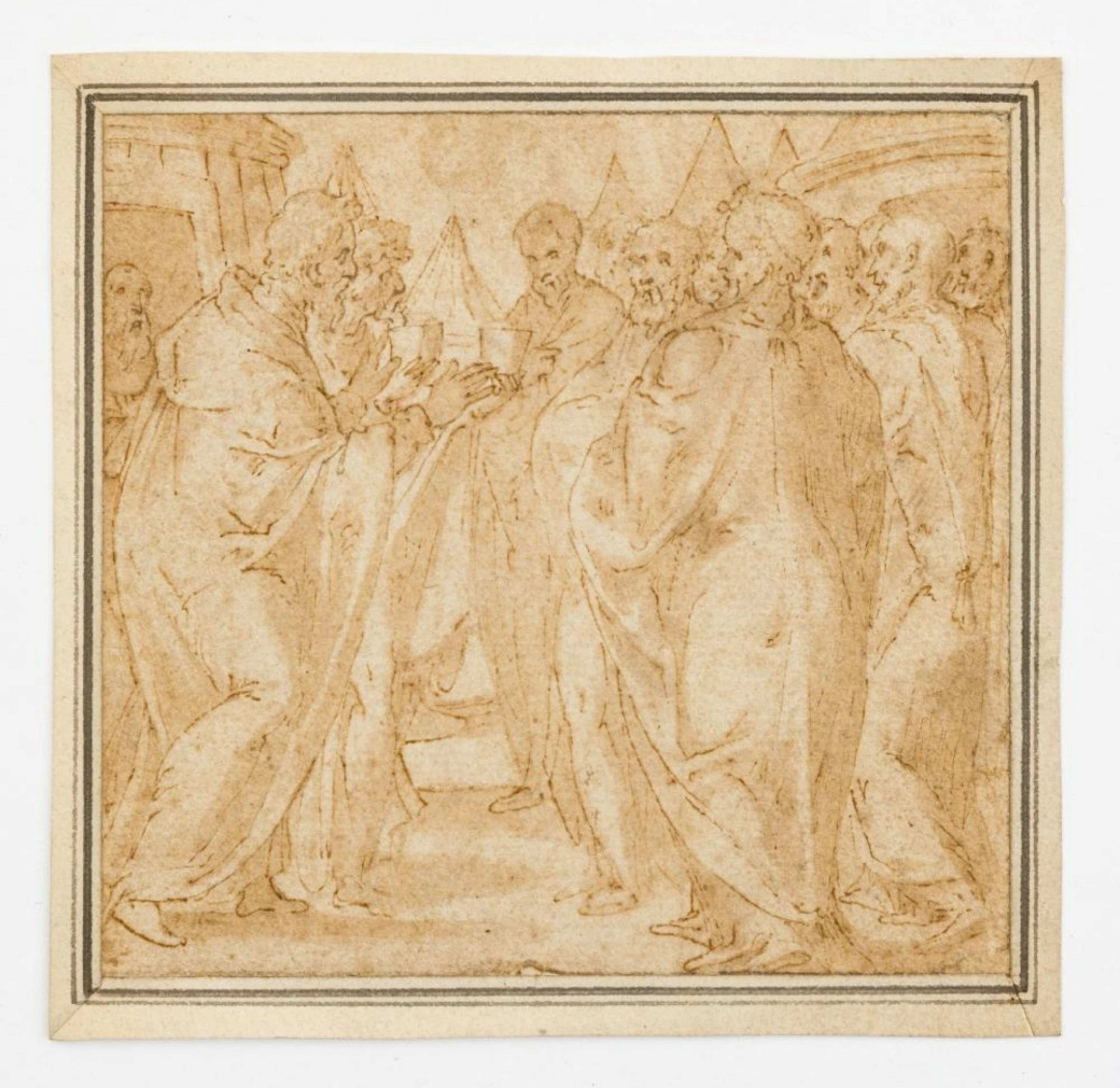 Tadeo Zuccaro (Urbino, 1529 -1566) Drawing on paper - Italian 16th