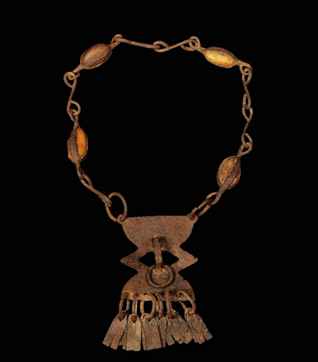 Iron and stone necklace, Dogon, Mali, 19th-20th centuries