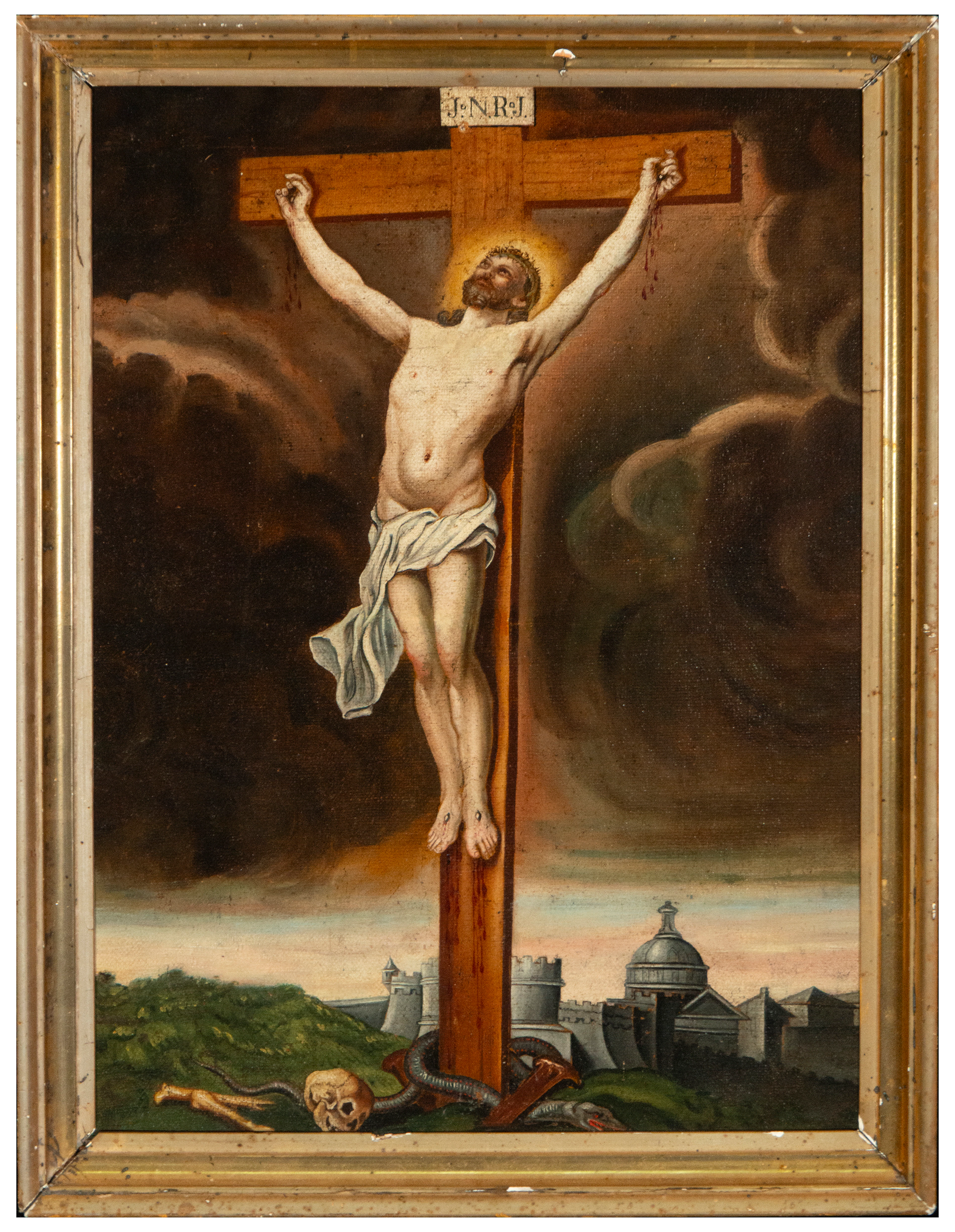 Christ crucified – Spanish School – 18th century